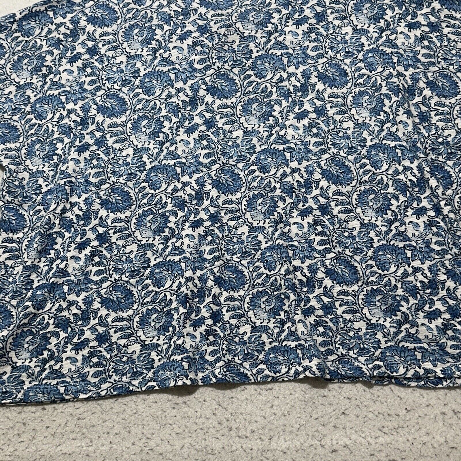 Lucky Brand Lucky Brand Large Floral Blouse Tie Front Paisley Top Size L / US 10 / IT 46 - 12 Thumbnail