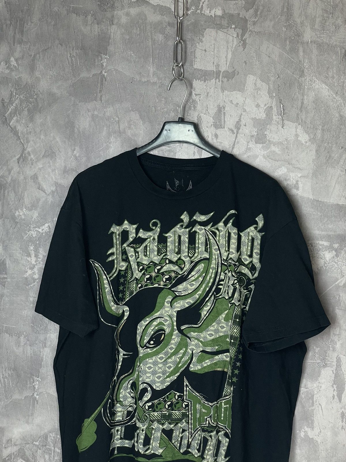 Affliction × Tapout × Vintage Crazy vintage y2k TAPOUT MPS skulls grunge skater t-shirt Size US XL / EU 56 / 4 - 2 Thumbnail