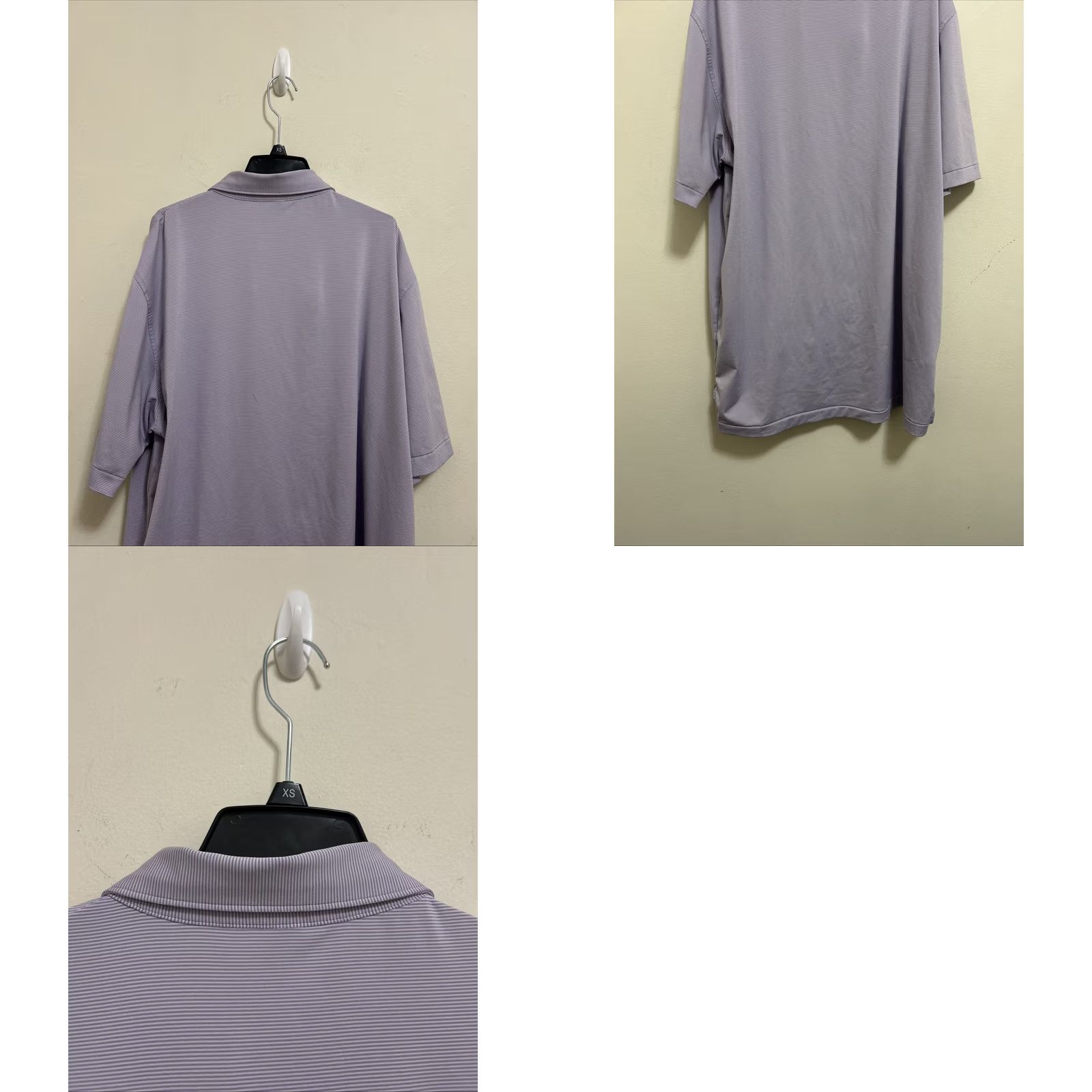 Peter Millar Peter Millar Summer Comfort Polo Shirt Mens XL Purple White Striped Golf Shirt Size US XL / EU 56 / 4 - 8 Thumbnail
