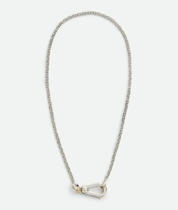 Bottega Veneta o1bcso1str0925 Size: OS / Bolt Necklace in Silver/Yellow Size ONE SIZE - 1 Thumbnail