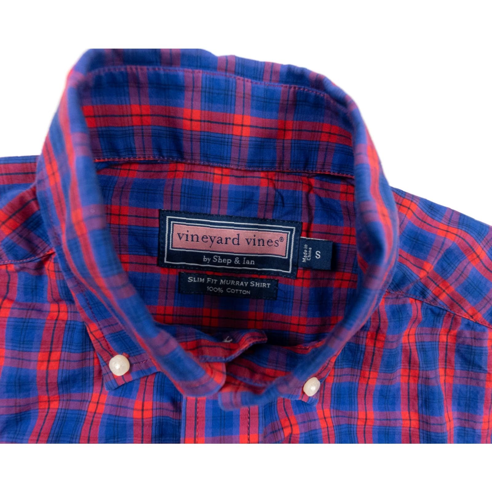 Vineyard Vines Vineyard Vines Shirt Mens Small Button Down Slim Fit Murray Check Preppy Work Shirt Size US S / EU 44-46 / 1 - 6 Thumbnail
