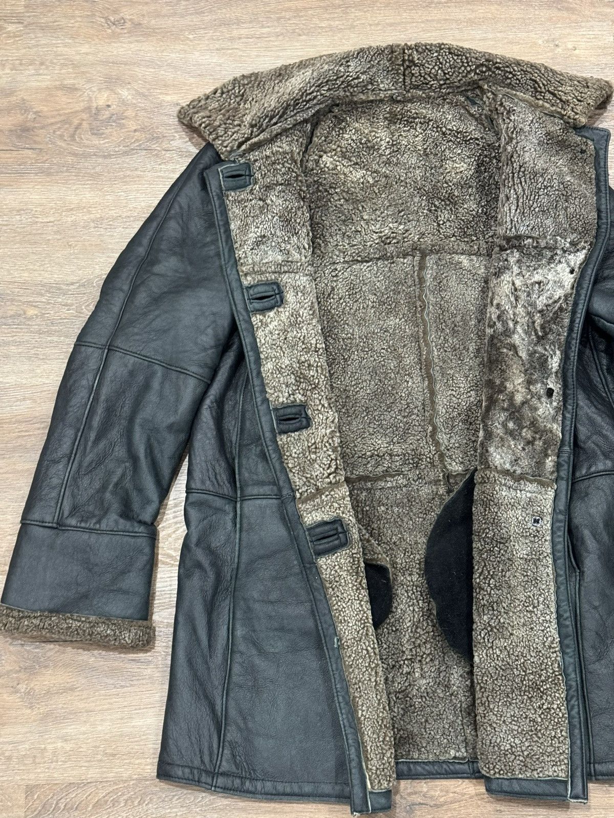 Genuine Leather Vintage Acton Shearling Coat Made in Canada Sheepskin Hooded Size US M / EU 48-50 / 2 - 7 Thumbnail