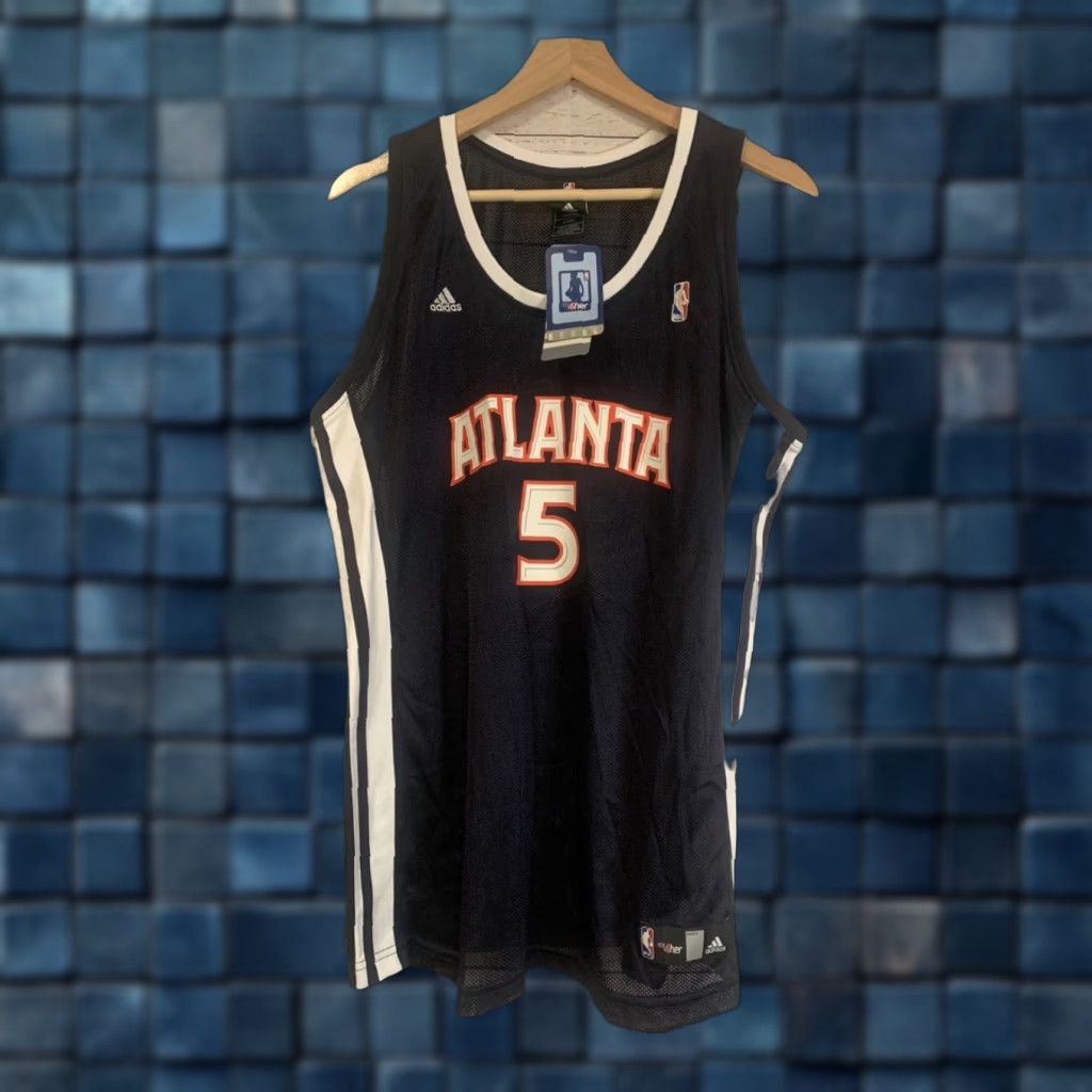 Adidas NEW Adidas NBAforHer Atlanta Hawks #5 Josh Smith Navy Blu Jersey XL Women Tank Size XL / US 12-14 / IT 48-50 - 1 Thumbnail