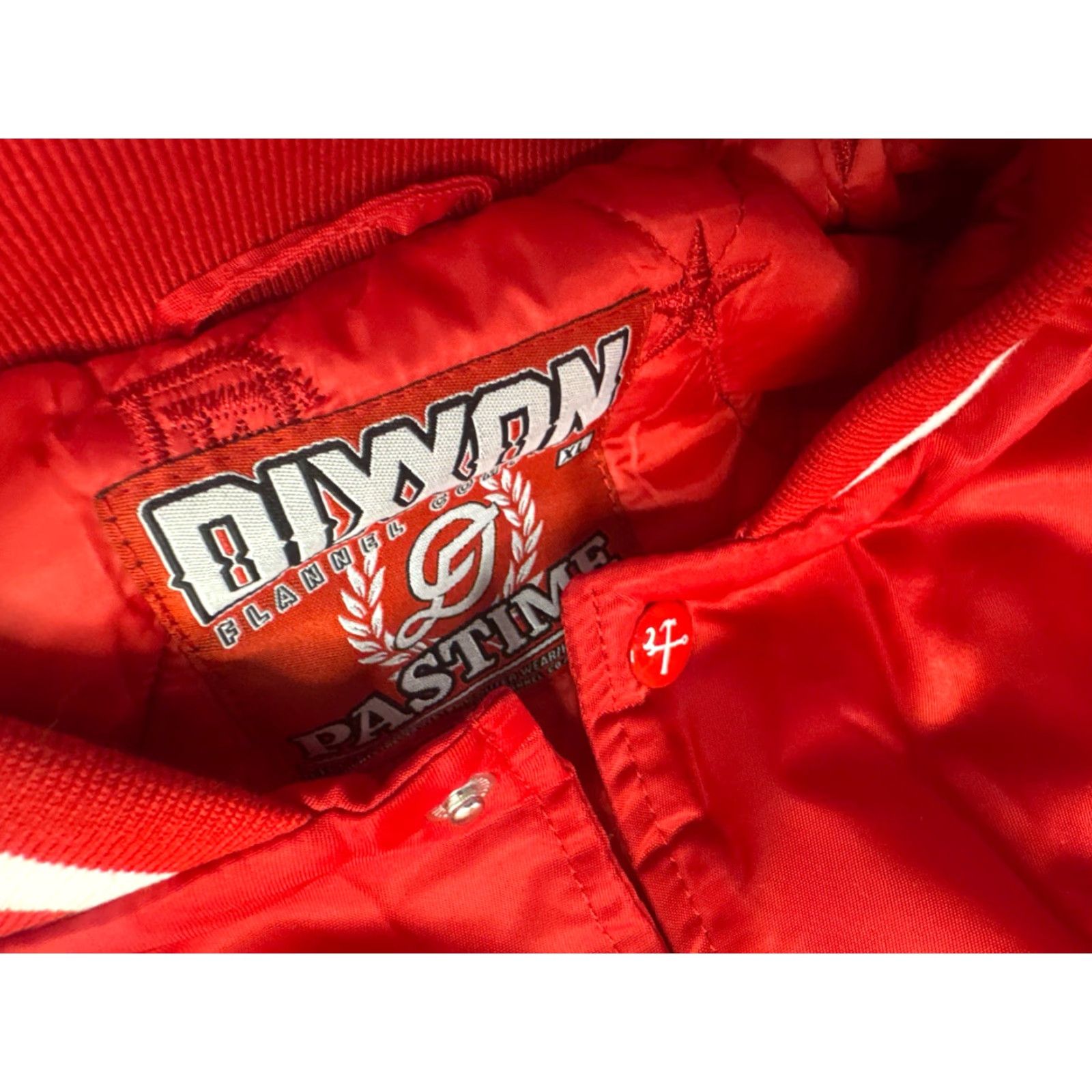 CO Dixxon Flannel Co Bomber Jacket Pastime Men’s XL Red Sports Coat Size US XL / EU 56 / 4 - 4 Thumbnail