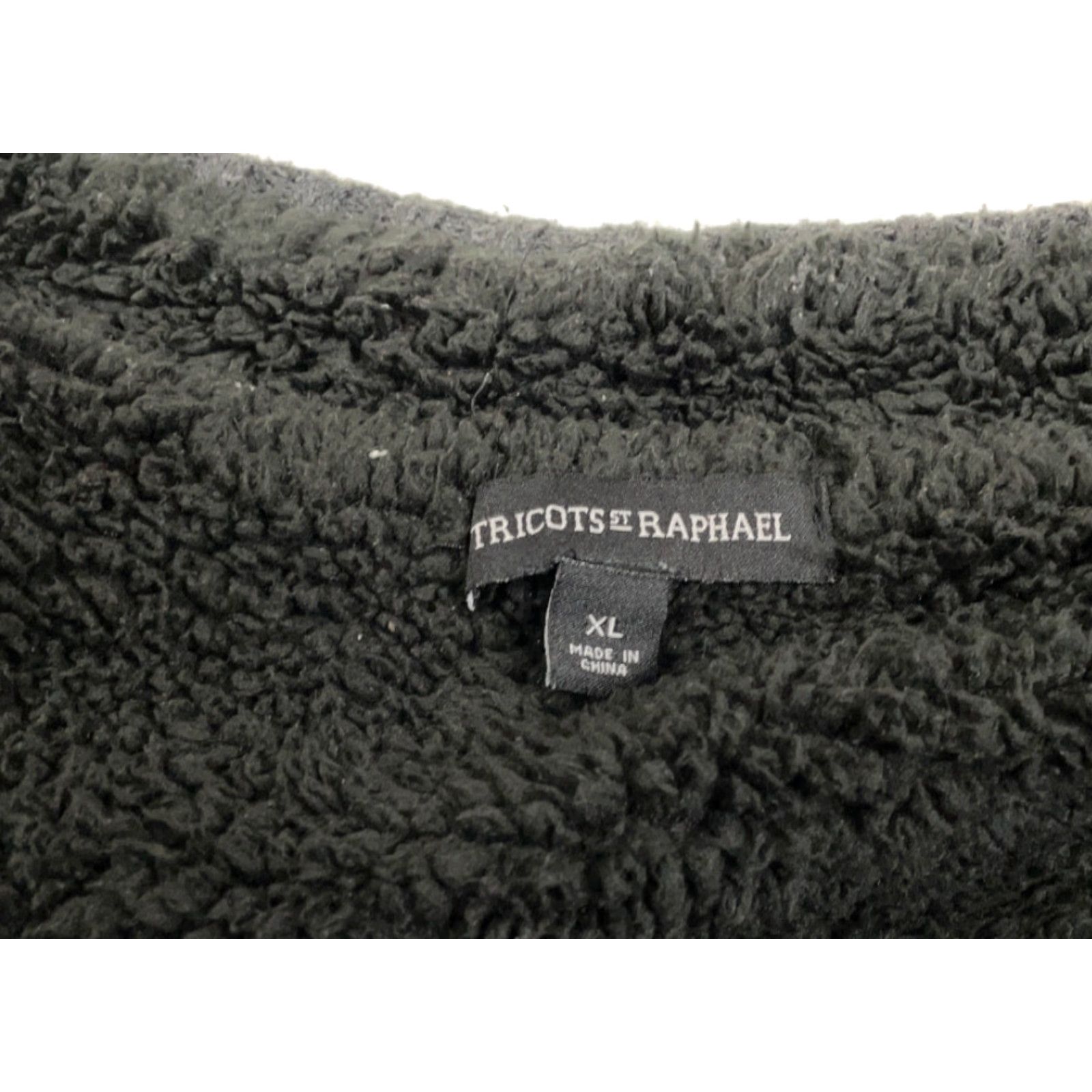 Vintage Icelandic Sherpa Lined Zip Sweater Adult XL Gray Black Geometric Chunky Knit Size US XL / EU 56 / 4 - 5 Thumbnail