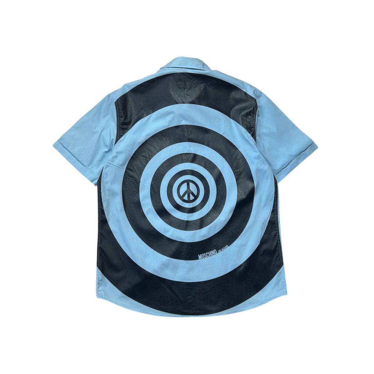 Moschino Moschino Jeans Peace Full Print Logo Top Shirt Size US L / EU 52-54 / 3 - 2 Thumbnail