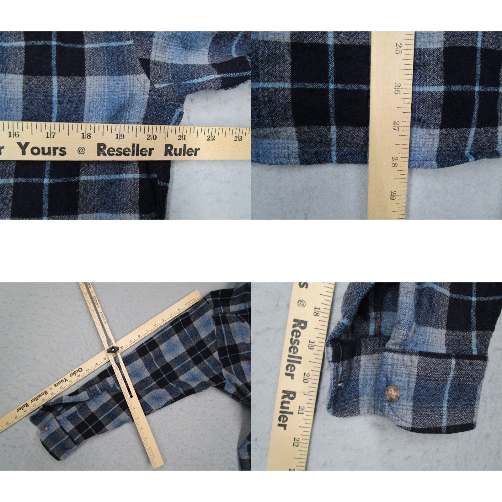 Pendleton VINTAGE Pendleton Shirt Mens M Blue Check Wool Button Up Pockets Western Classic 90s Men Size US M / EU 48-50 / 2 - 8 Thumbnail