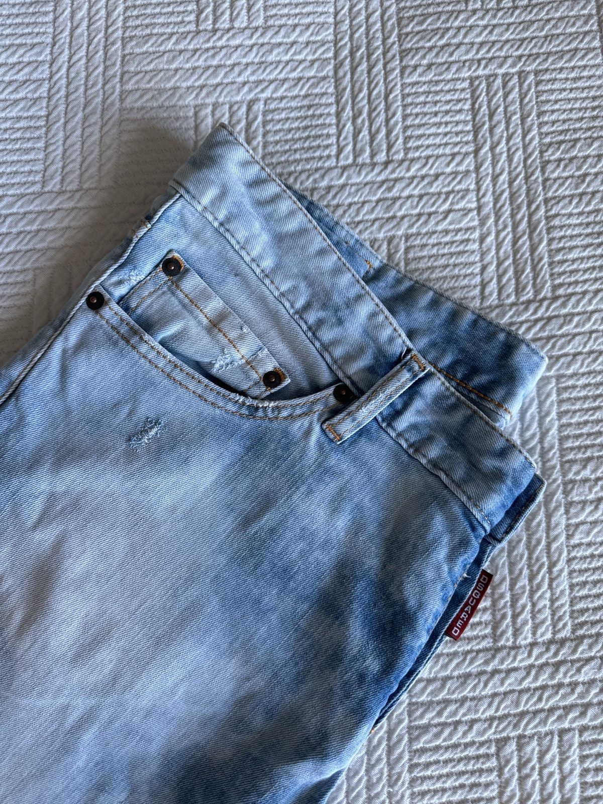 Dsquared2 Dsquared2 low rise 2000s distressed denim light blue 52 Size US 36 / EU 52 - 8 Thumbnail