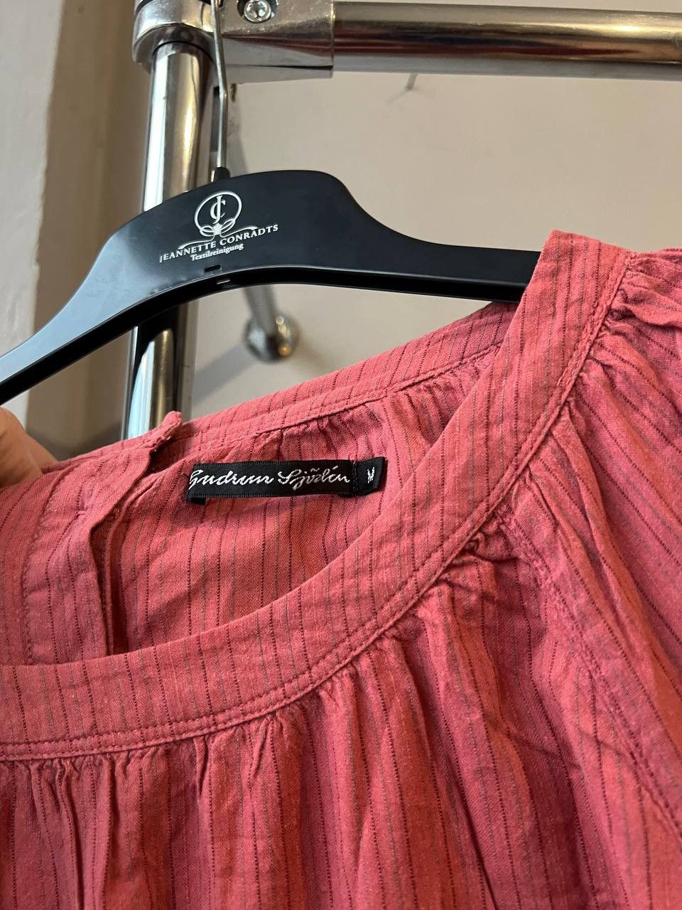 Gudrun Sjoden GUDRUN SJODEN PINK ORGANIC COTTON CASUAL MIDI DRESS SIZE M Size M / US 6-8 / IT 42-44 - 5 Thumbnail