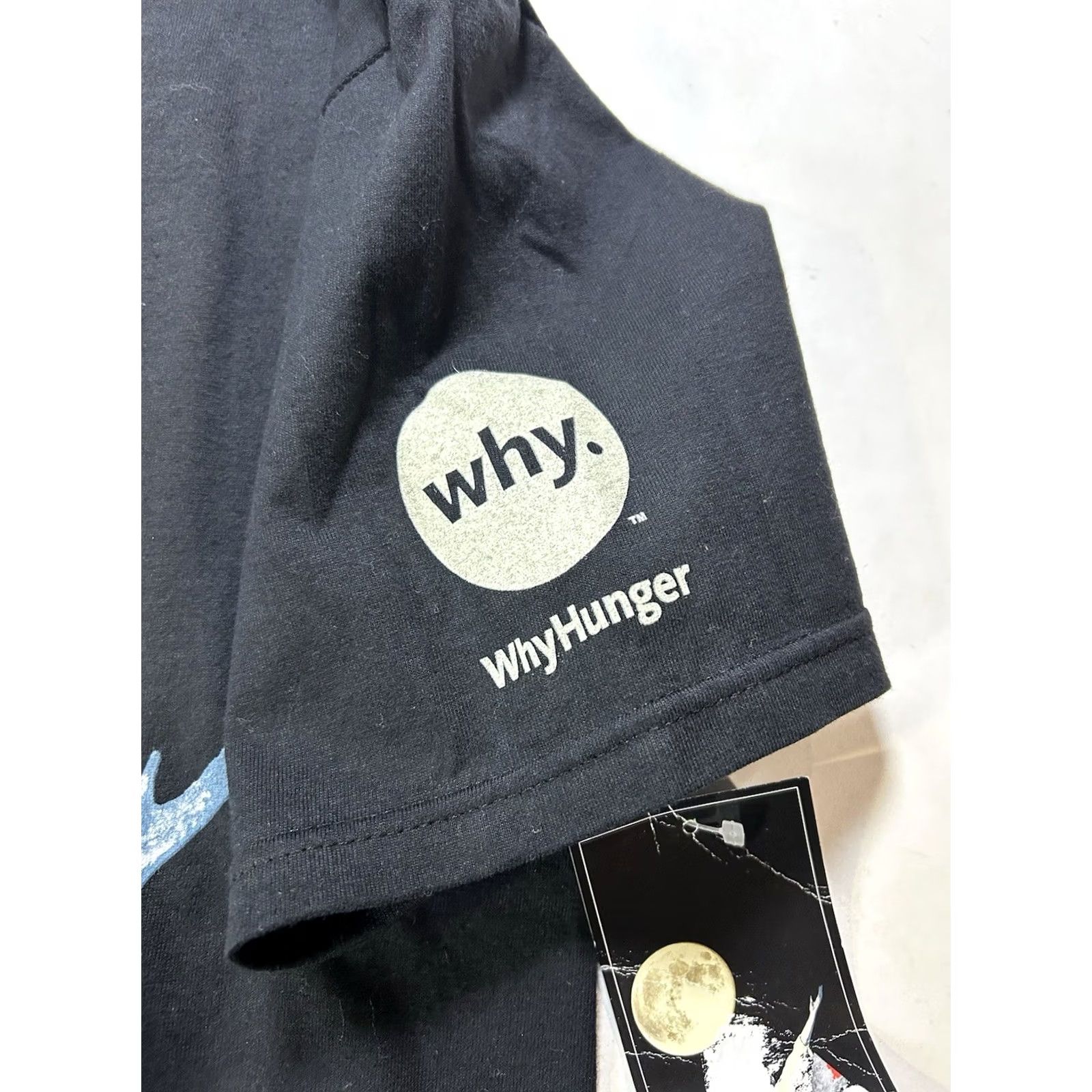 Hard Rock Cafe VINTAGE Paul McCartney Hard Rock Cafe Artist Spotlight Moon WHY HUNGER 2010 Medium Black Tee Unisex Adults Size US M / EU 48-50 / 2 - 4 Thumbnail