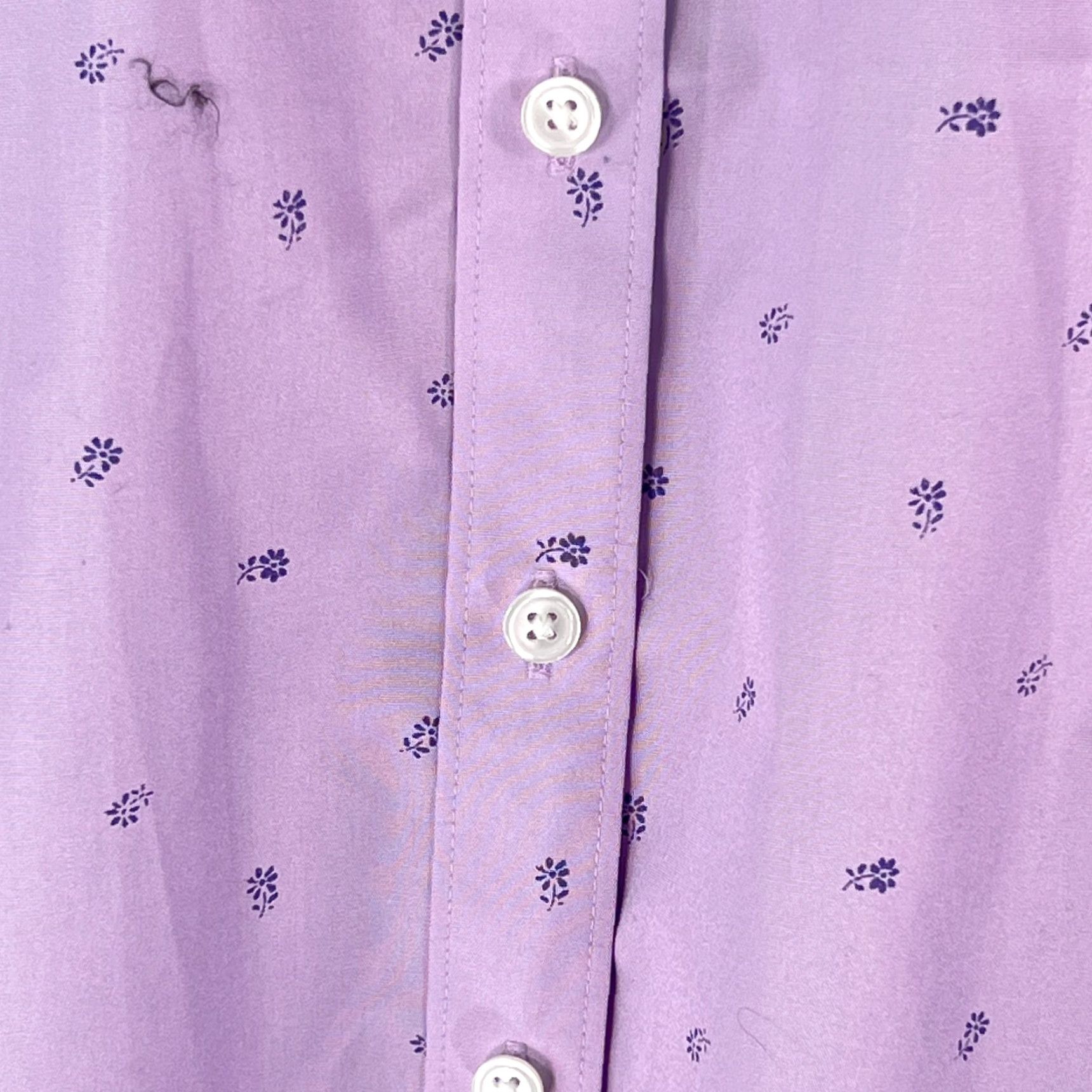 Eddie Bauer Eddie Bauer Shirt Women Size Medium Purple Floral Wrinkle Resistant Button Front Size M / US 6-8 / IT 42-44 - 7 Thumbnail