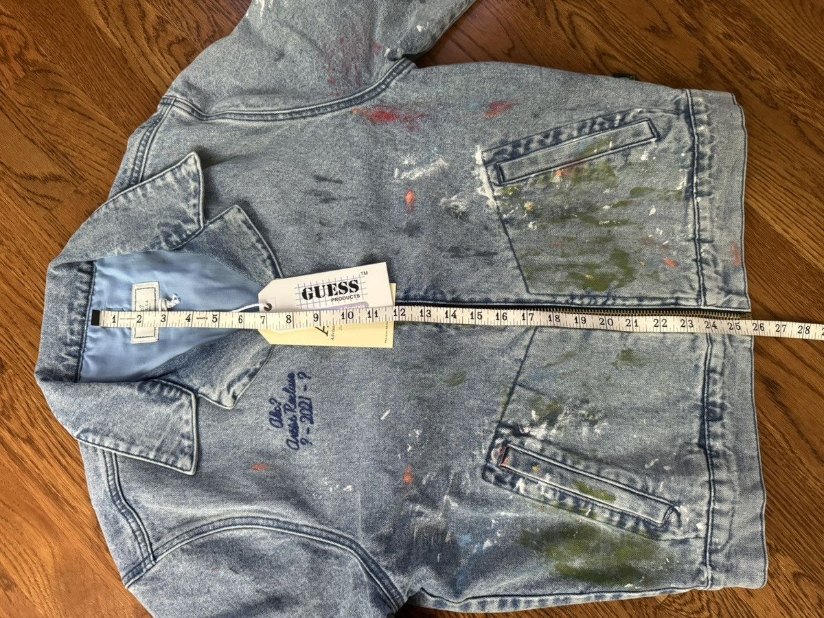 Advisory Board Crystals × Guess ABC Painted Blue Denim Jacket ABCd. Artist Recluse Jean Size US S / EU 44-46 / 1 - 16 Thumbnail