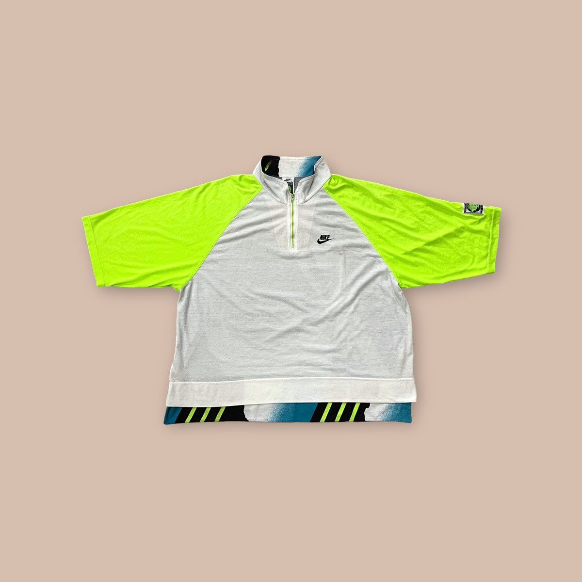 Nike Vintage 1990s Nike Challenge Court Half Zip Shirt italy made Size US XL / EU 56 / 4 - 1 Thumbnail