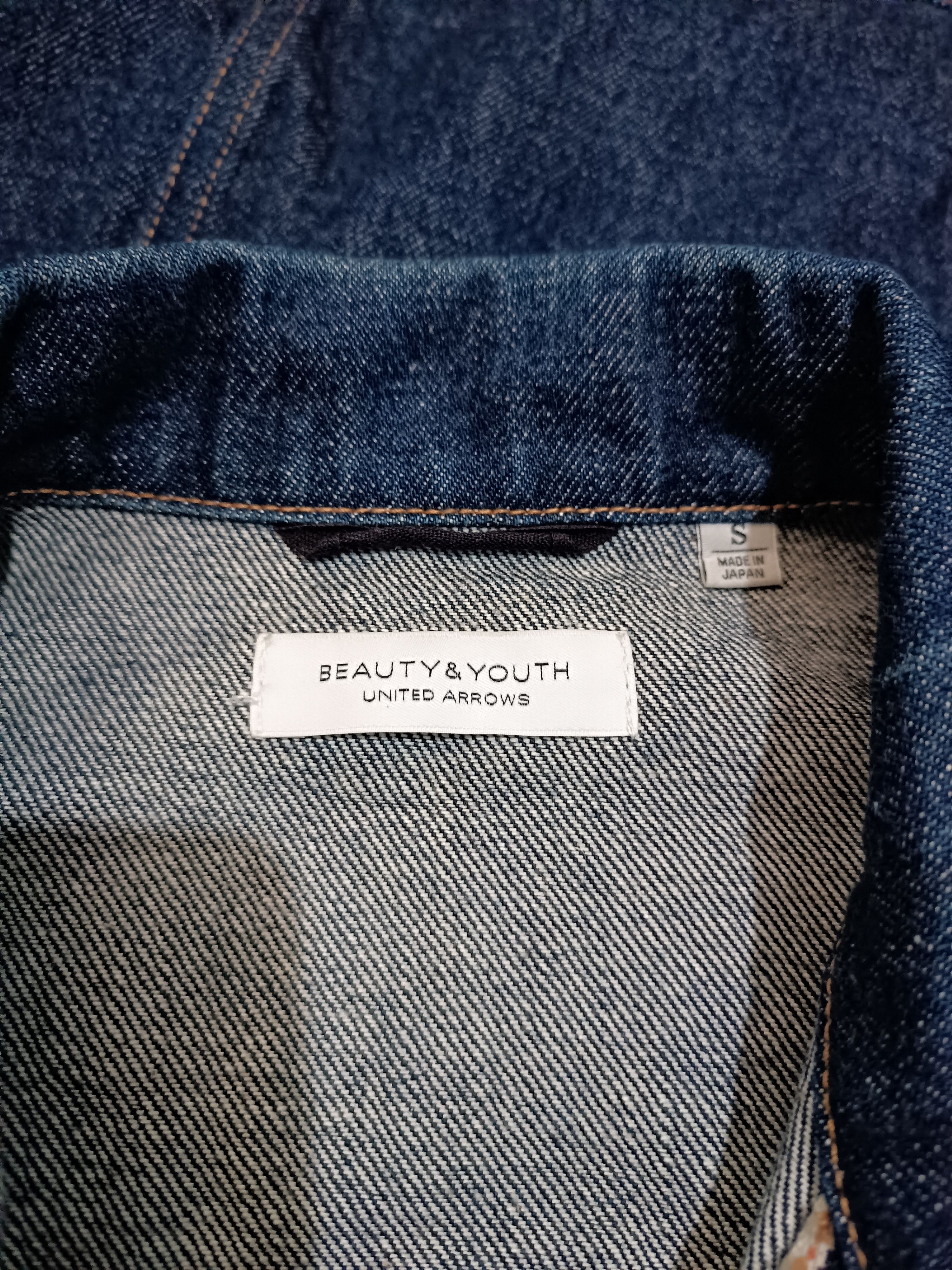 BEAUTY&YOUTH × Indigo × Japanese Brand Japanese Brand Jeans Jacket Selvedge Raw Denim Size US M / EU 48-50 / 2 - 11 Thumbnail