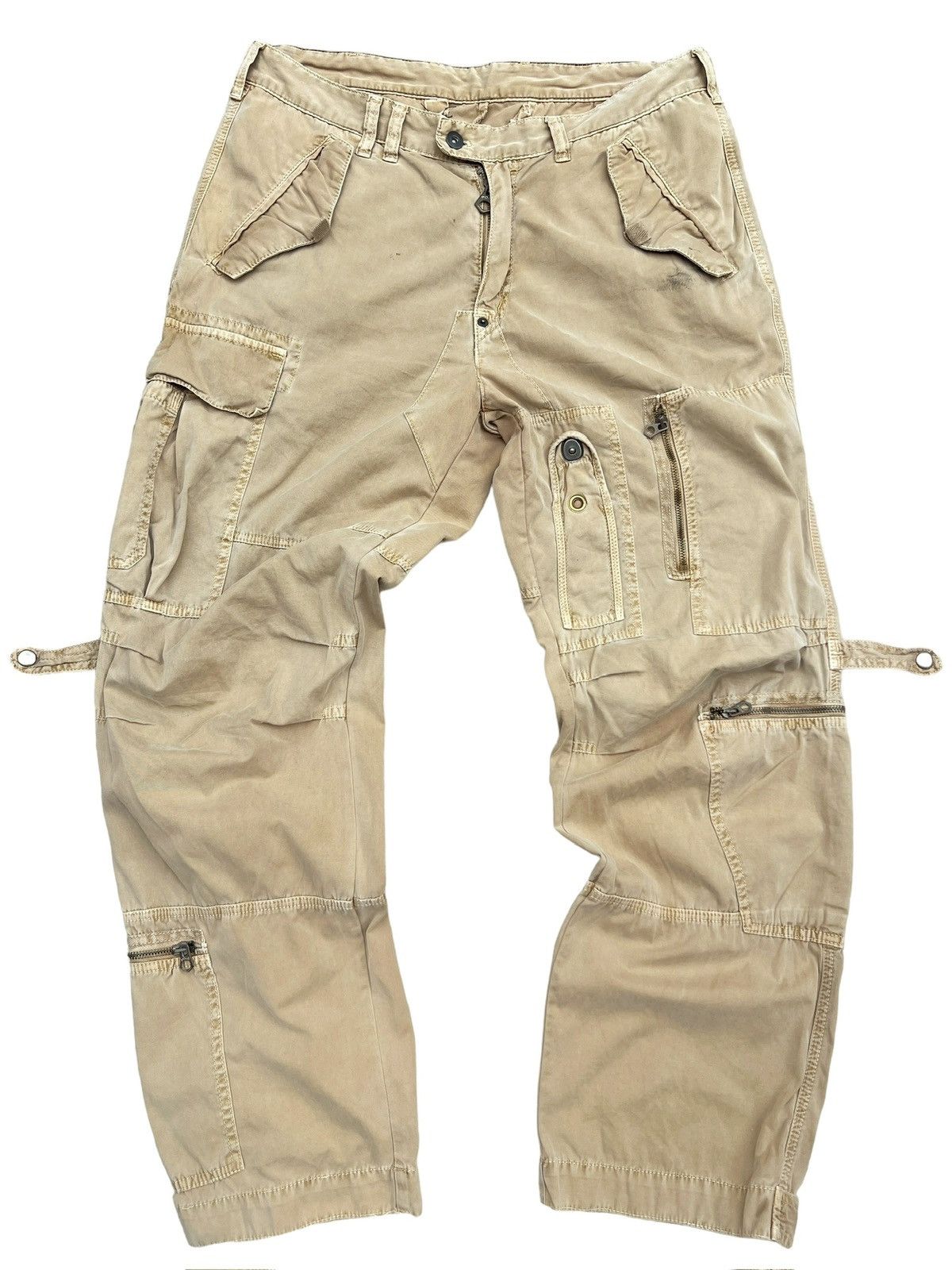 Avirex Ralph Lauren Multipocket Tactikal Bondage Baggy Pants 35x31 Size US 35 - 1 Thumbnail