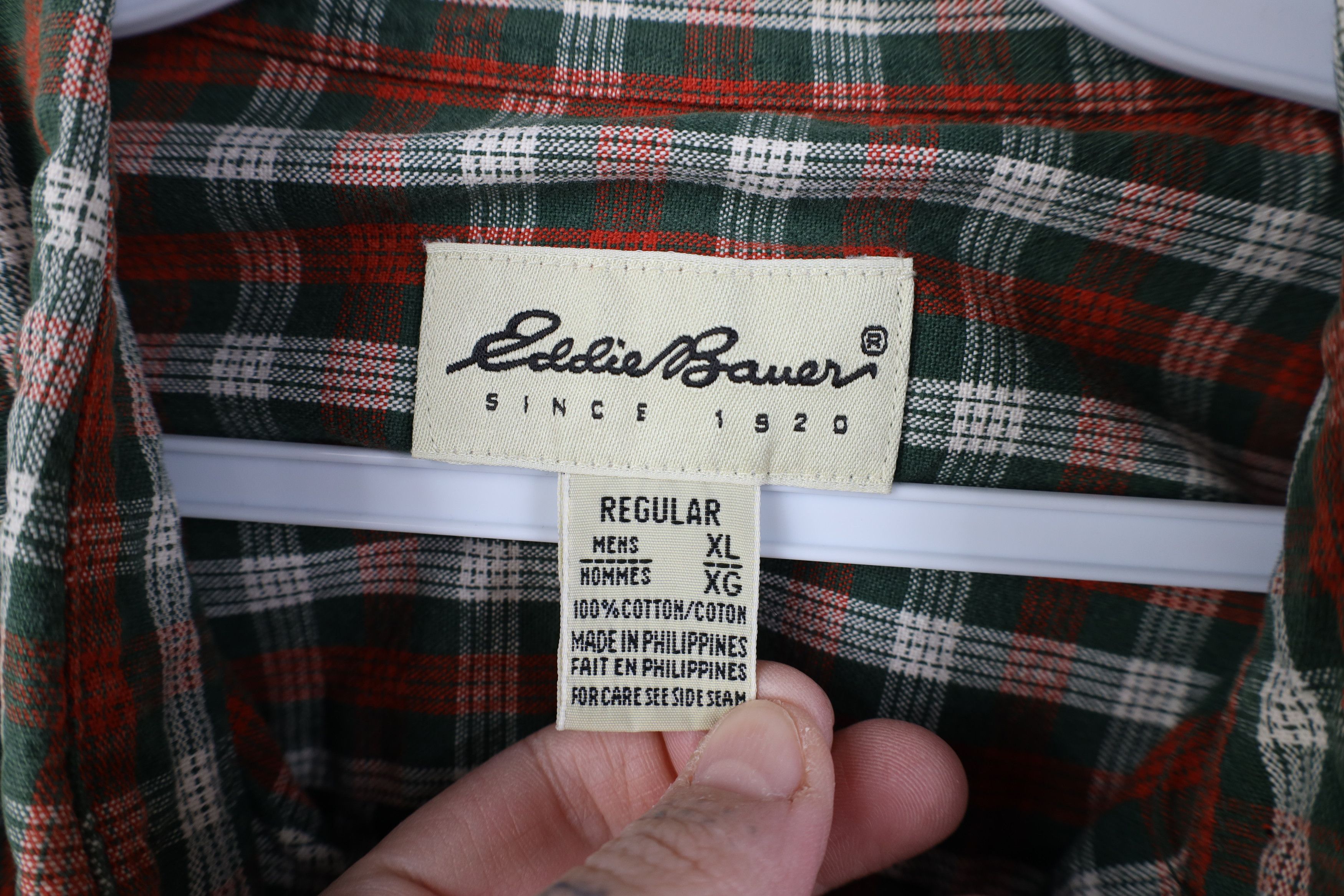 Eddie Bauer Vintage 90s Eddie Bauer Heavyweight Collared Button Shirt Size US XL / EU 56 / 4 - 9 Thumbnail