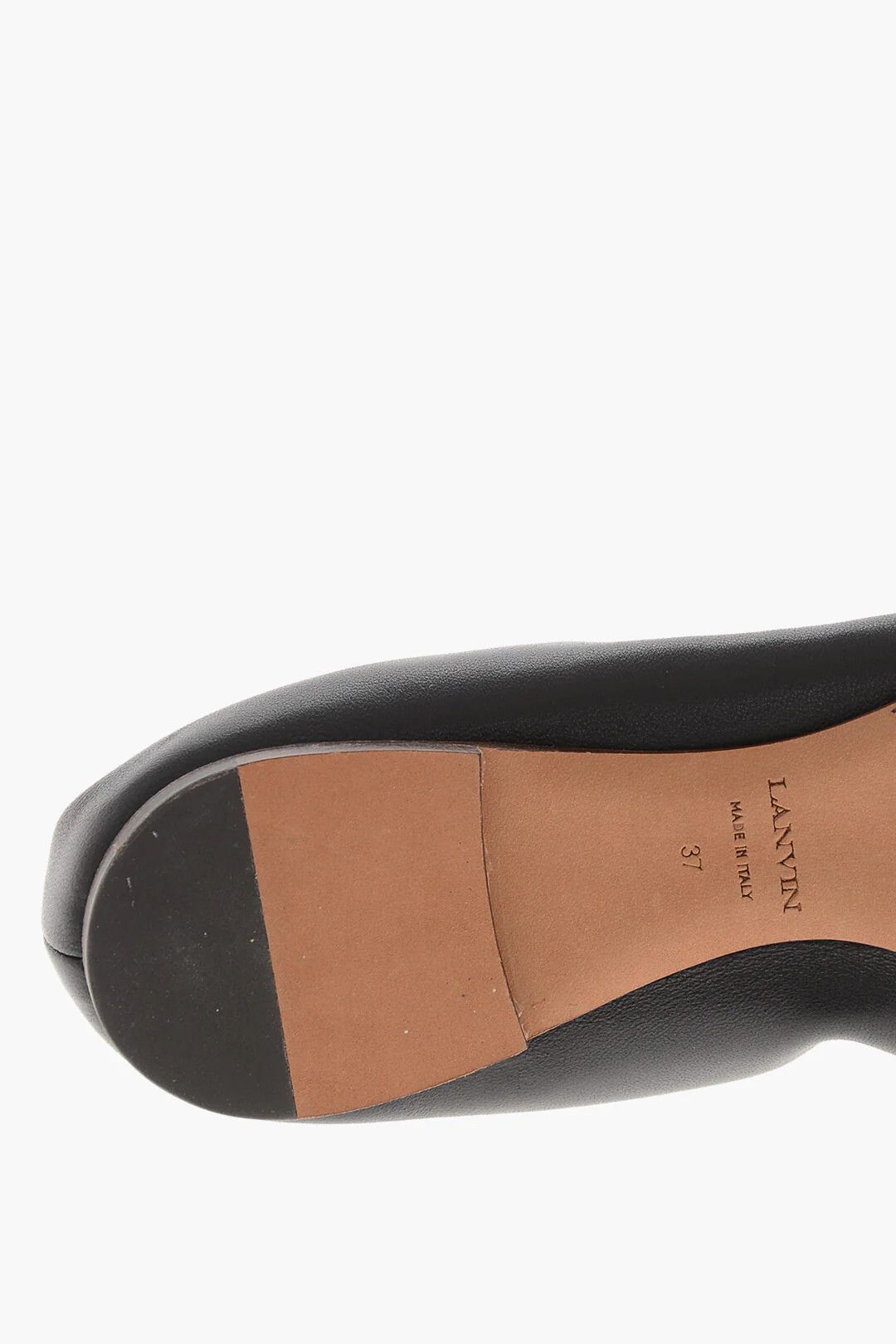 Lanvin og1mm0426 Leather Ballet Flats in Black Size US 7 / IT 37 - 5 Thumbnail