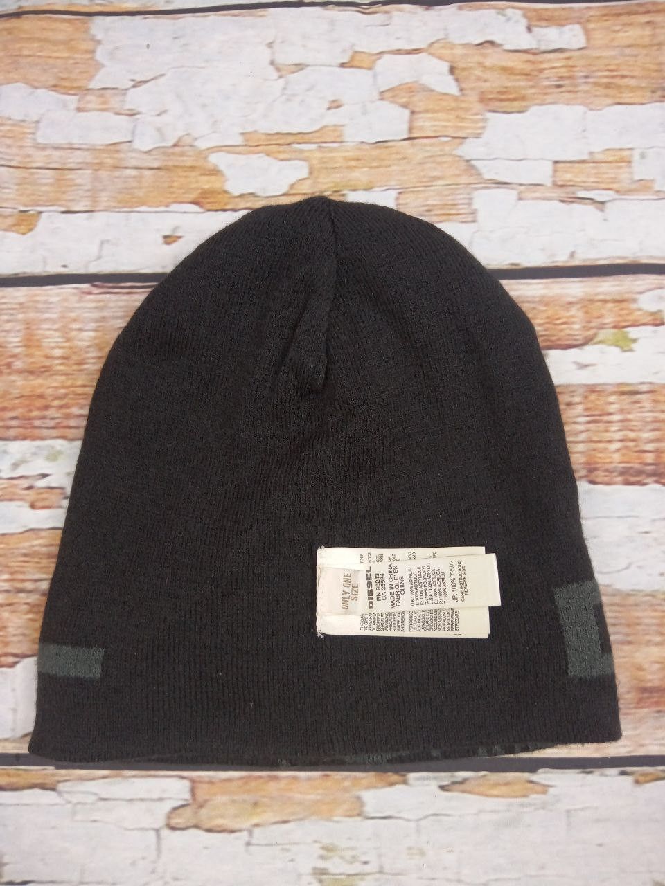Diesel Diesel Winter Hat Big Logo Streetwear Y2K Size ONE SIZE - 4 Thumbnail