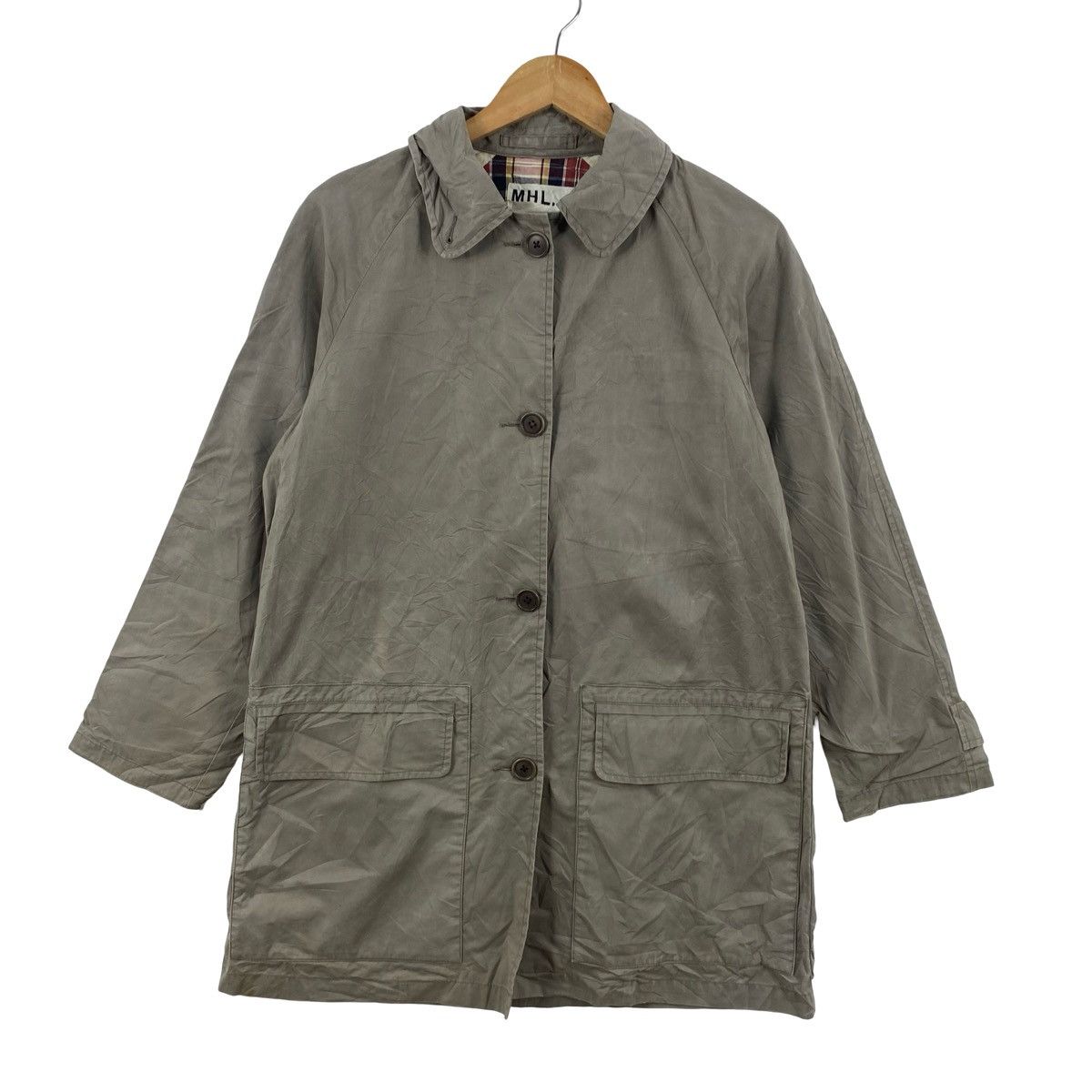Margaret Howell Vintage MHL MARGARET HOWELL Utility Coat Jacket Plaid Lining Size US L / EU 52-54 / 3 - 5 Thumbnail