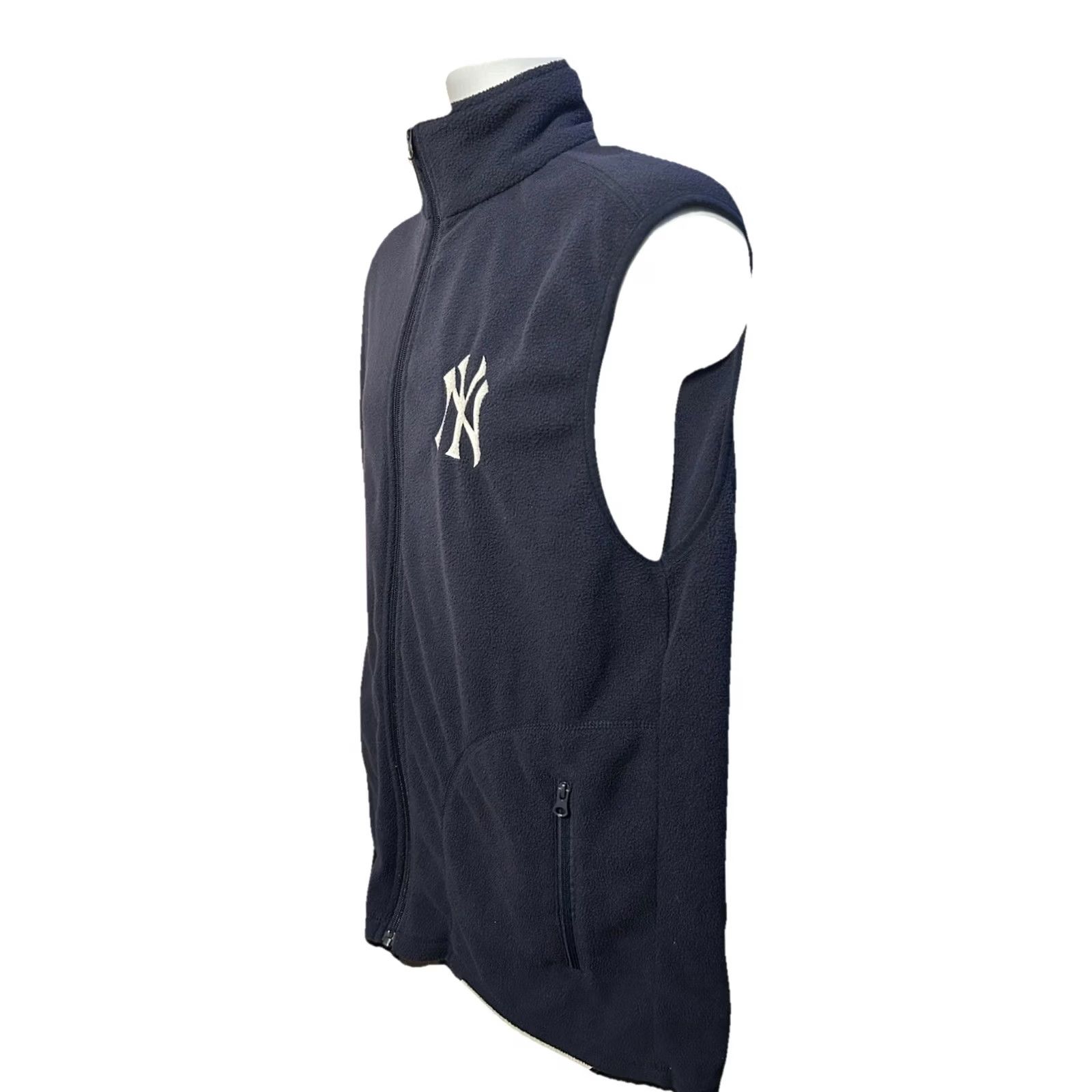 Vintage New York Yankees Vest Full Zip Men XL Navy Embroidered NY Chest Pockets Yanks Size US XL / EU 56 / 4 - 2 Thumbnail