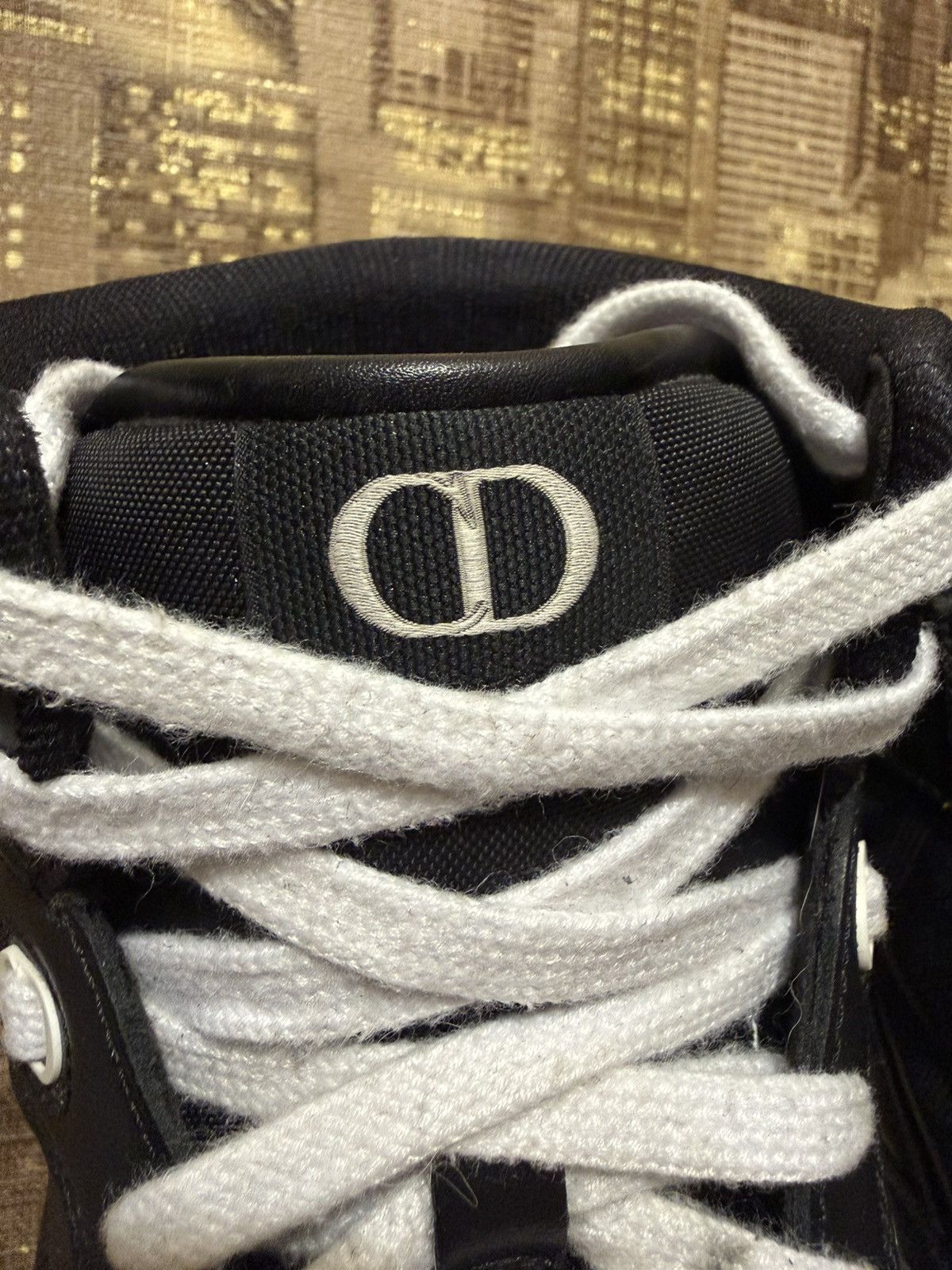 Dior Dior B27 Leather High-Top Sneakers 43 Men's Black LS 0822 Size US 10.5 / EU 43-44 - 10 Thumbnail