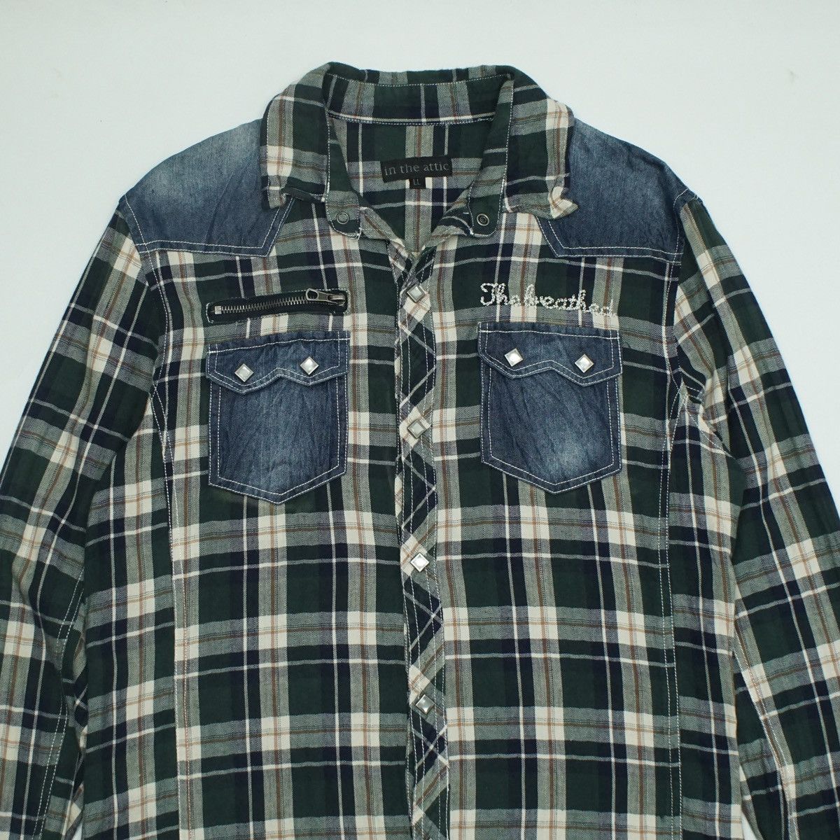 In The Attic *NoTariff In The Attic Plaid Western Shirt Size US L / EU 52-54 / 3 - 2 Thumbnail