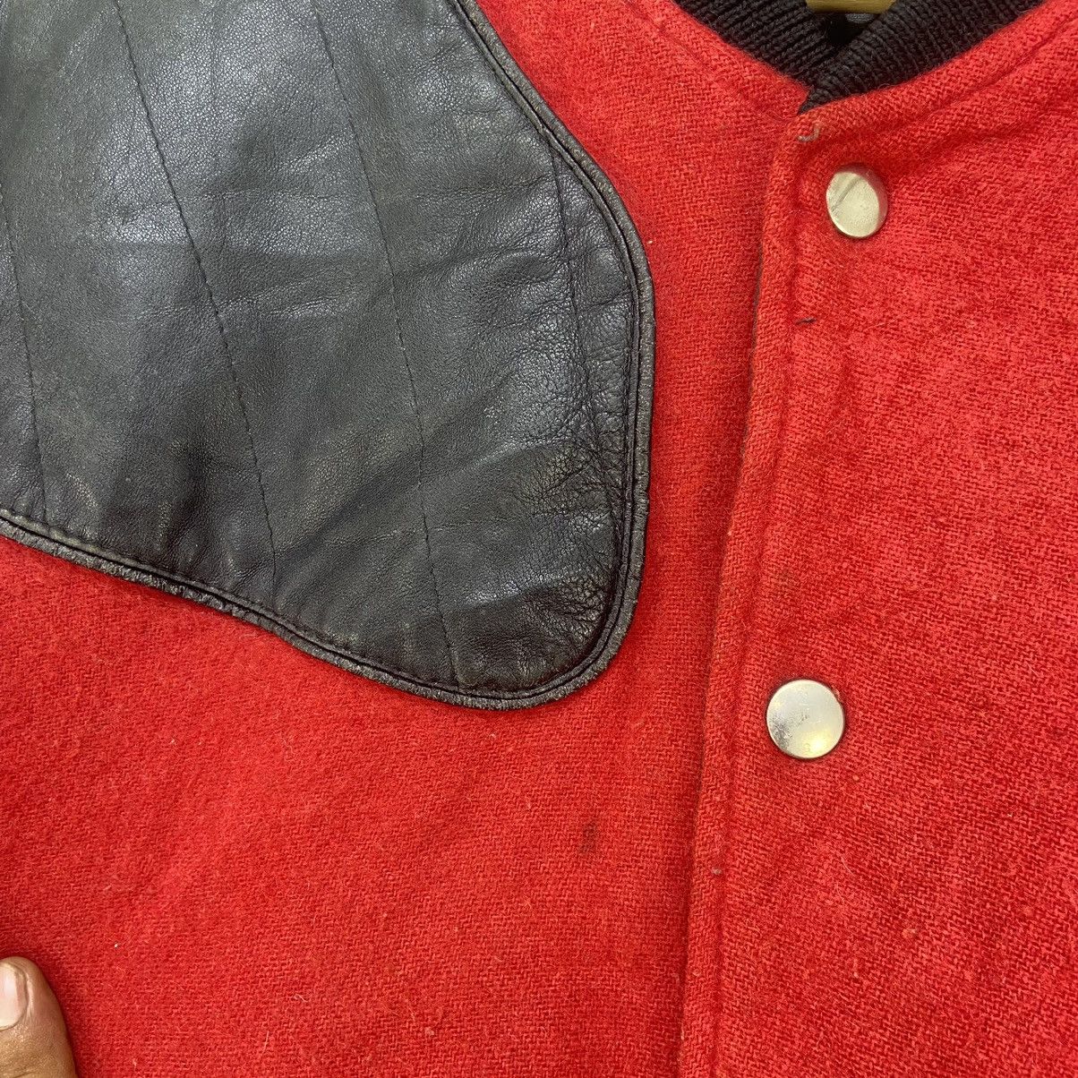 Kansai Yamamoto Vintage🔥80s Kansai Yamamoto Wool + Leather Bomber Varsity Size US S / EU 44-46 / 1 - 21 Thumbnail