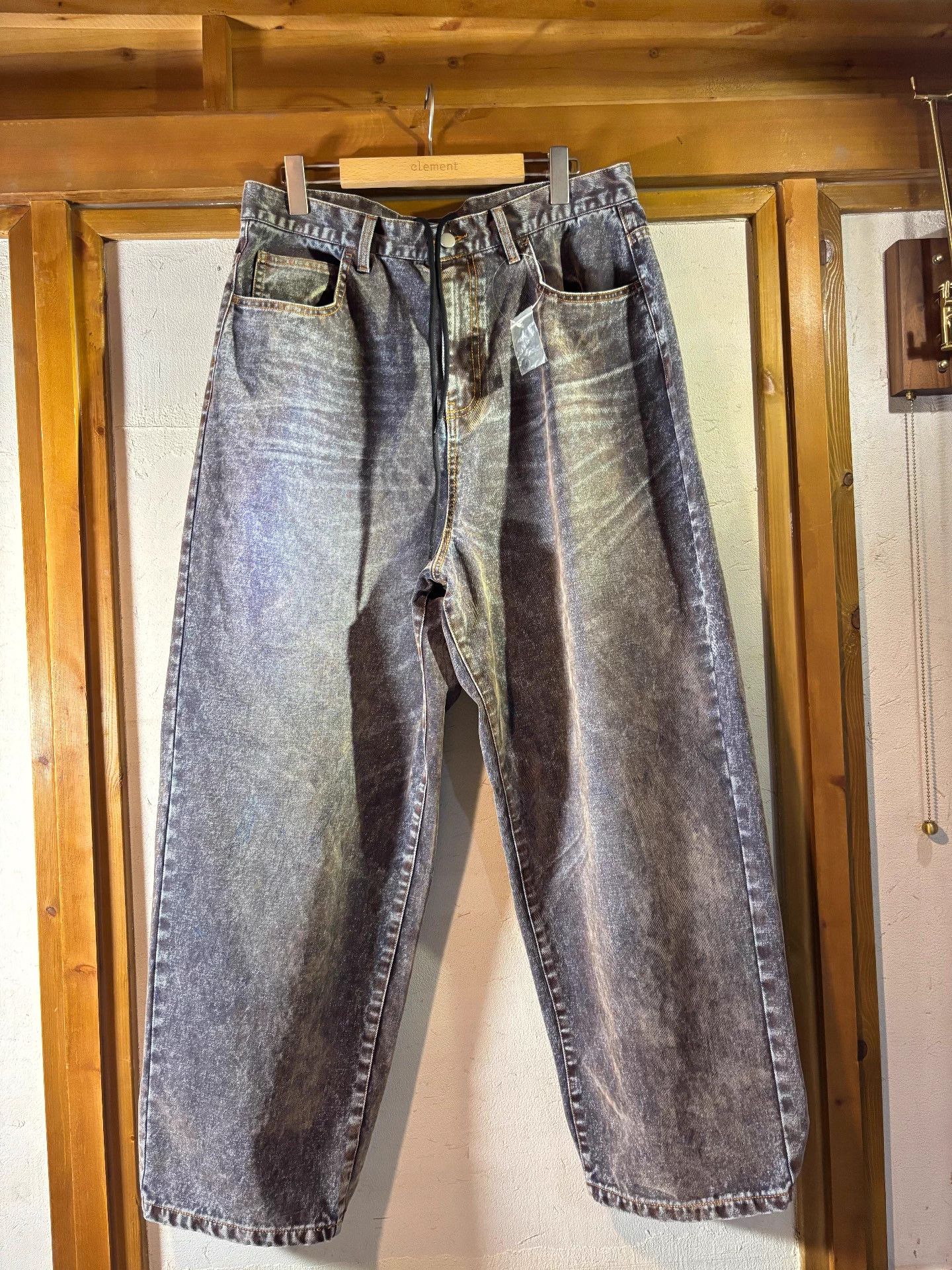 Other whiteland flocked washed 2-way wide leg jeans Size US 34 / EU 50 - 1 Thumbnail