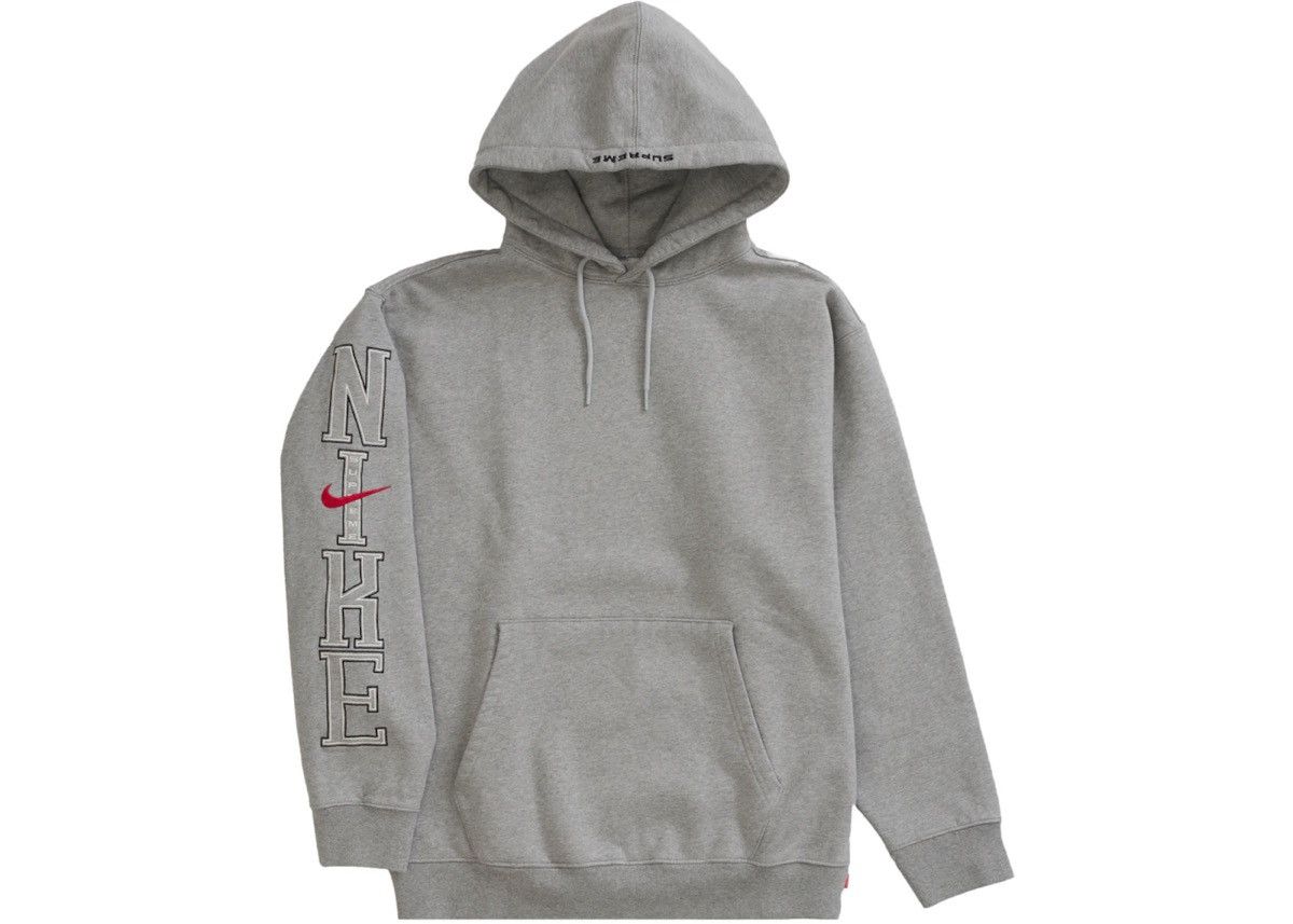 Supreme x Nike Zip Up Hooded Grey