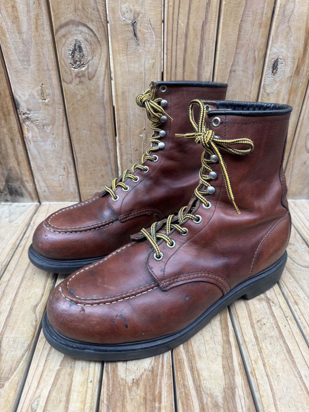 Red Wing Red Wing Steel toe work&Safety brown leather boots US 11 EEE Size US 11 / EU 44 - 14 Thumbnail
