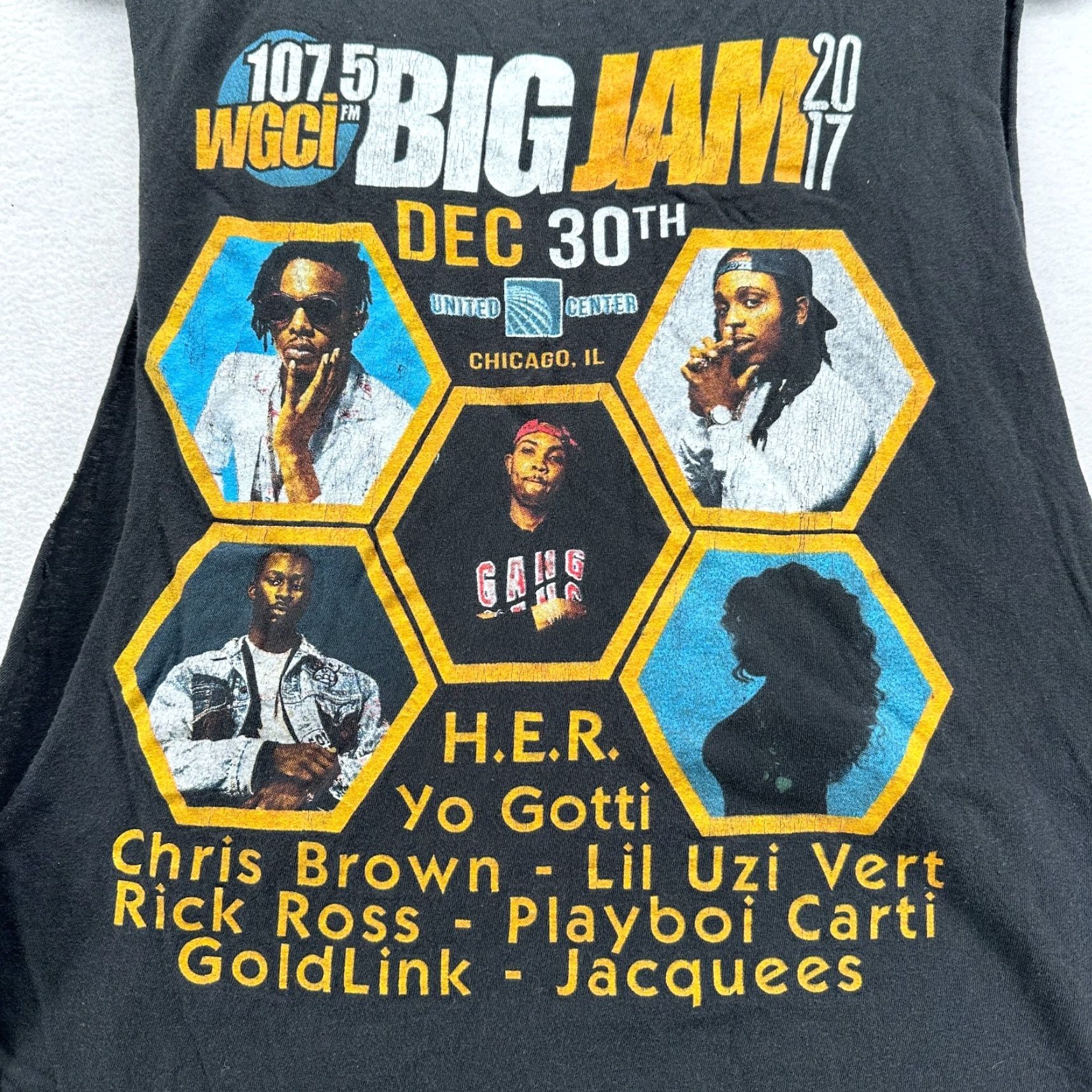 Vintage Chris Brown Tank Top Black Men's Medium Lil Uzi Vert Yo Gotti Rick Ross Size US M / EU 48-50 / 2 - 5 Thumbnail