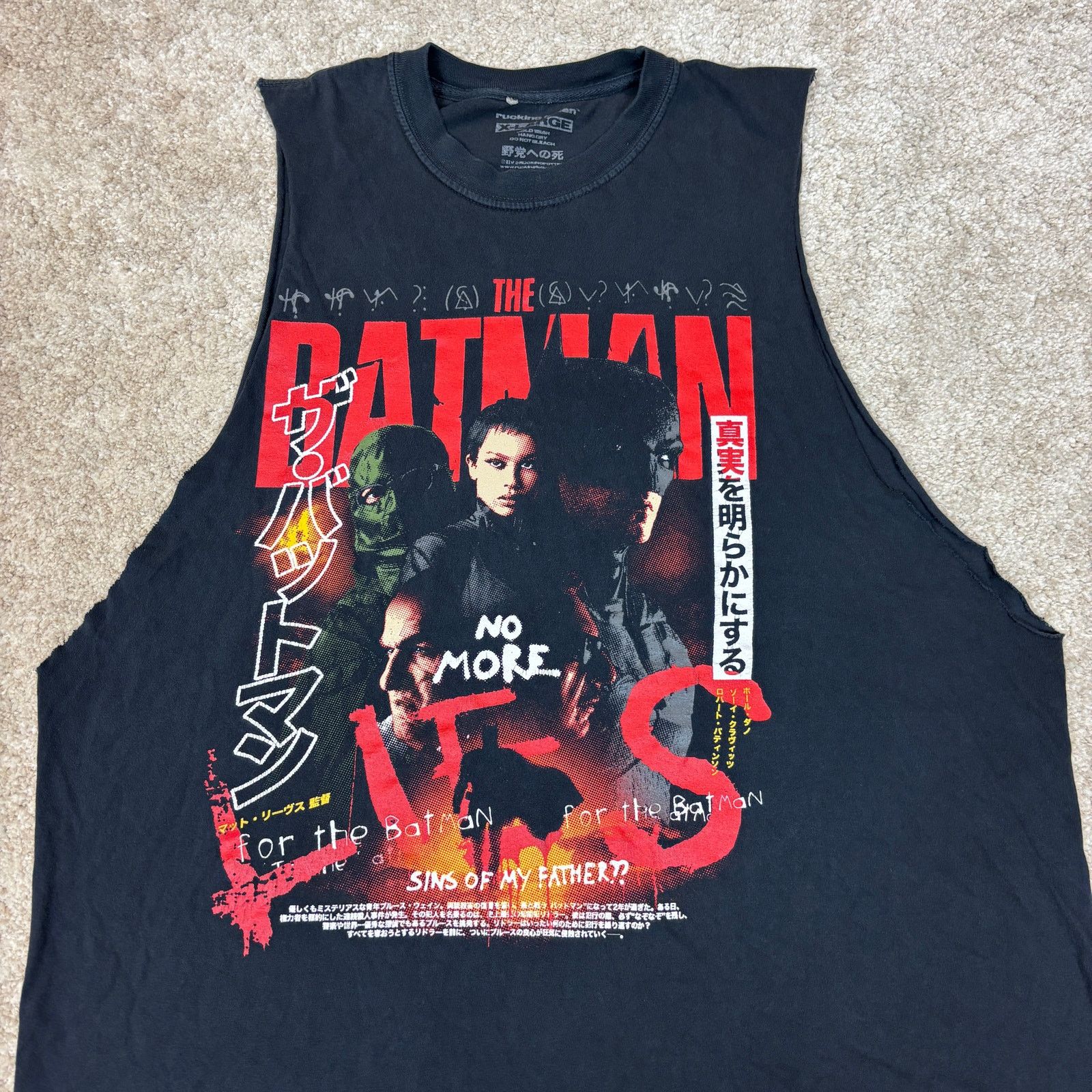 Rucking Fotten Rucking Fotten The Batman No More Lies Sleeveless Shirt XL Size US XL / EU 56 / 4 - 2 Thumbnail