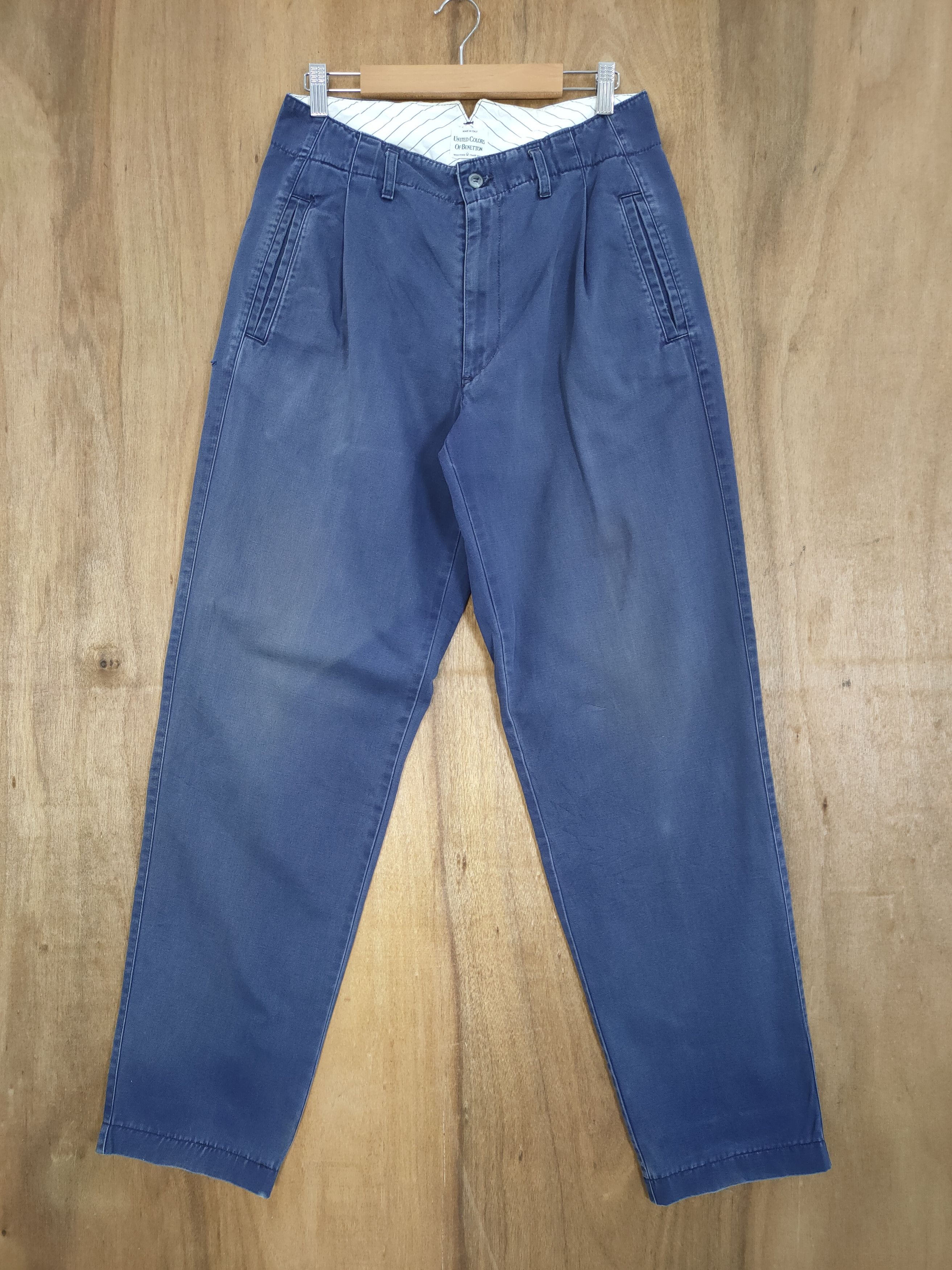 image of Italian Designers x United Colors Of Benetton Chino Pants in Blue, Men's (Size 30)