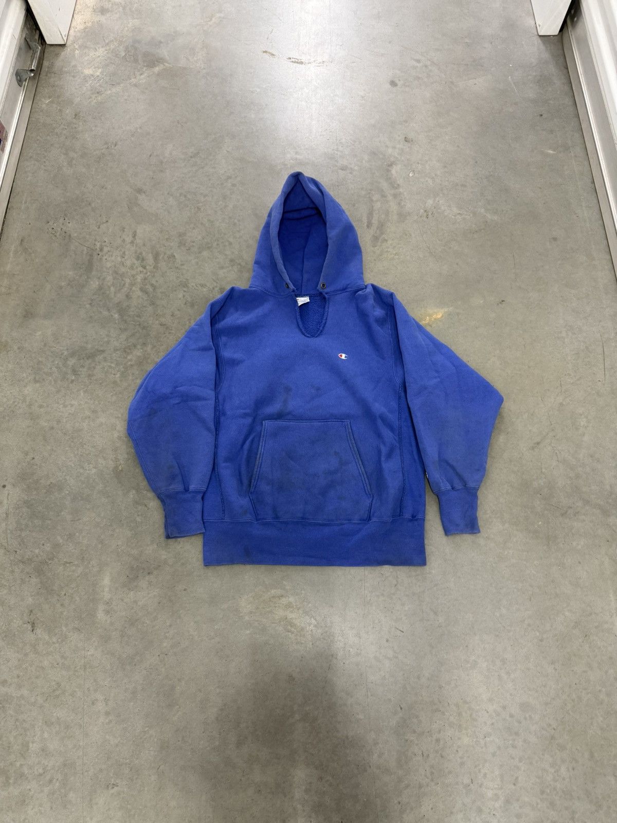 Champion Vintage Champion Reverse Weave Blueberry Blue Hoodie 90s USA Size US L / EU 52-54 / 3 - 7 Thumbnail