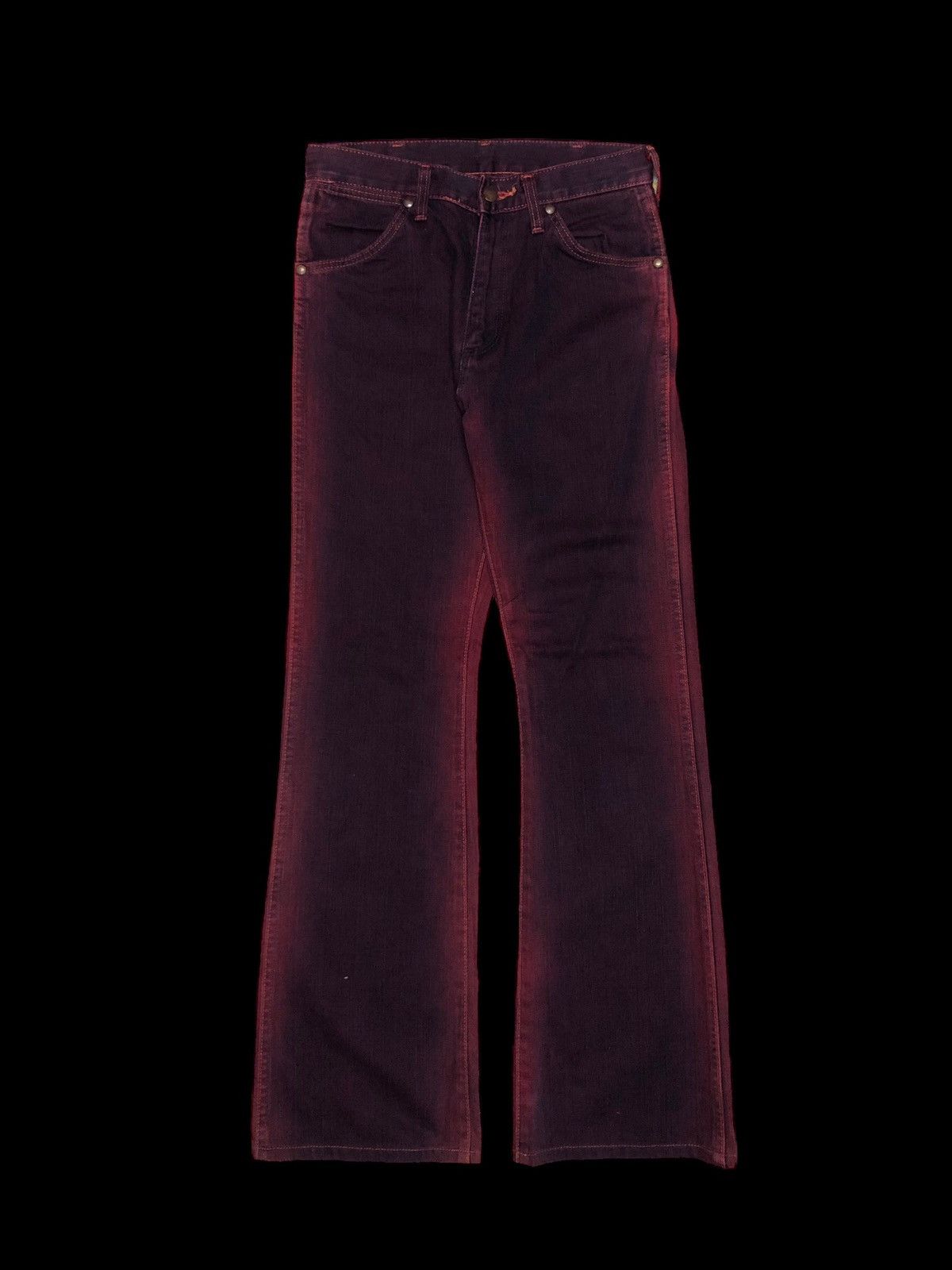 image of Flared Washed Maroon Vintage Wrangler, Men's (Size 28)