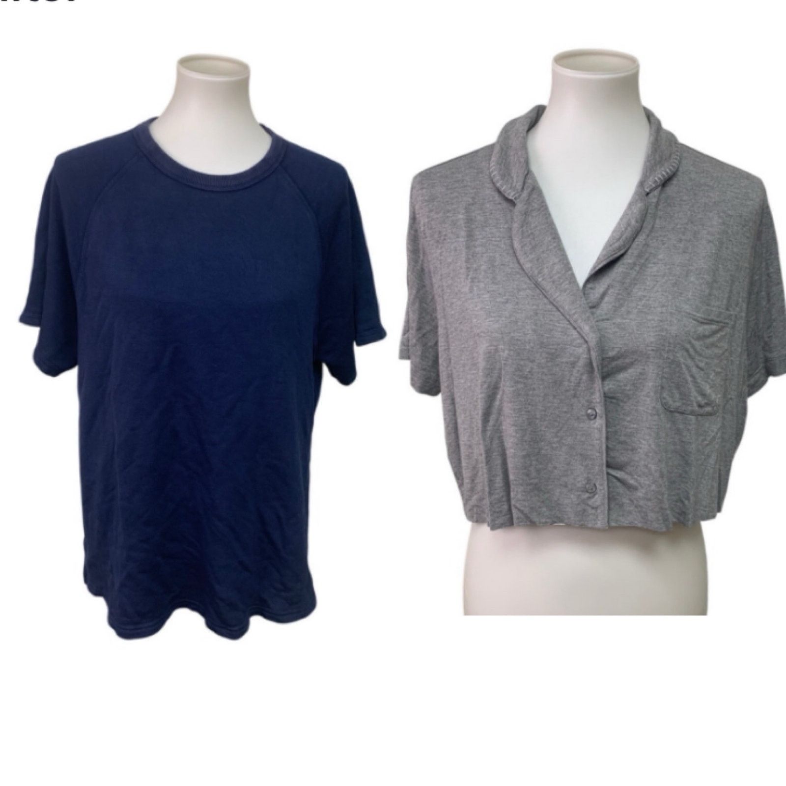 American Eagle Outfitters 2 New American Eagle Aerie Womens Large Short Sleeve Tops Size L / US 10 / IT 46 - 1 Thumbnail
