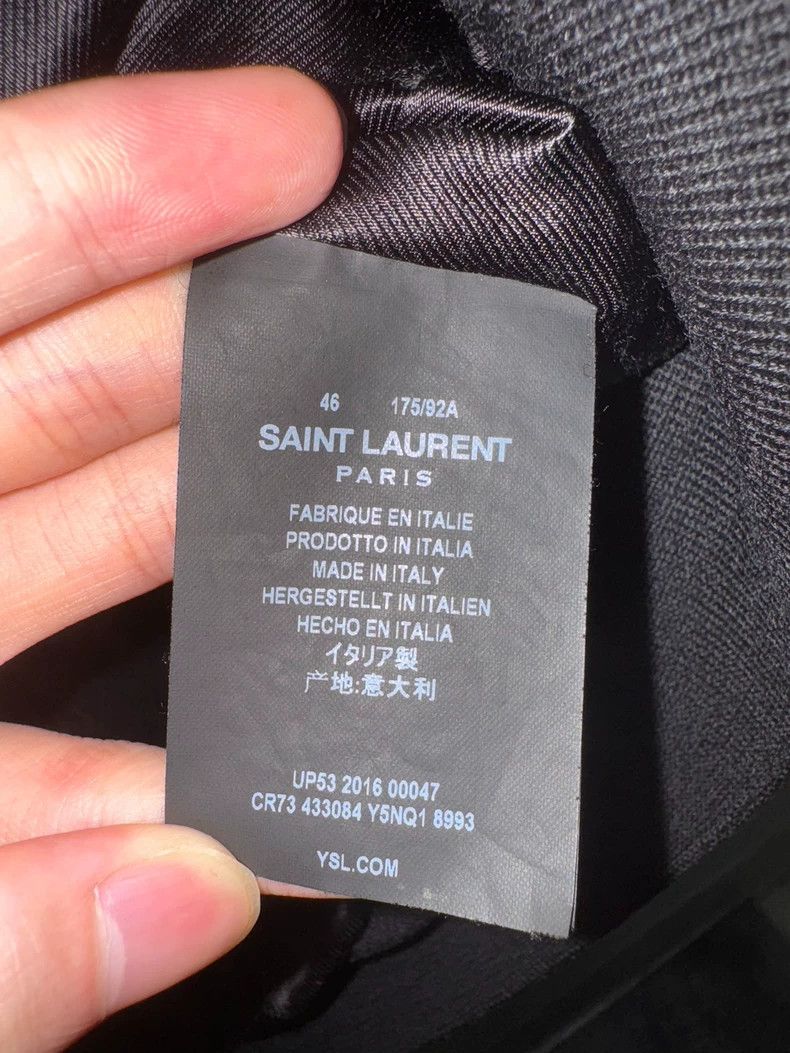 Saint Laurent Paris Saint Laurent Paris16 FW black, red and white color block Size US S / EU 44-46 / 1 - 8 Thumbnail