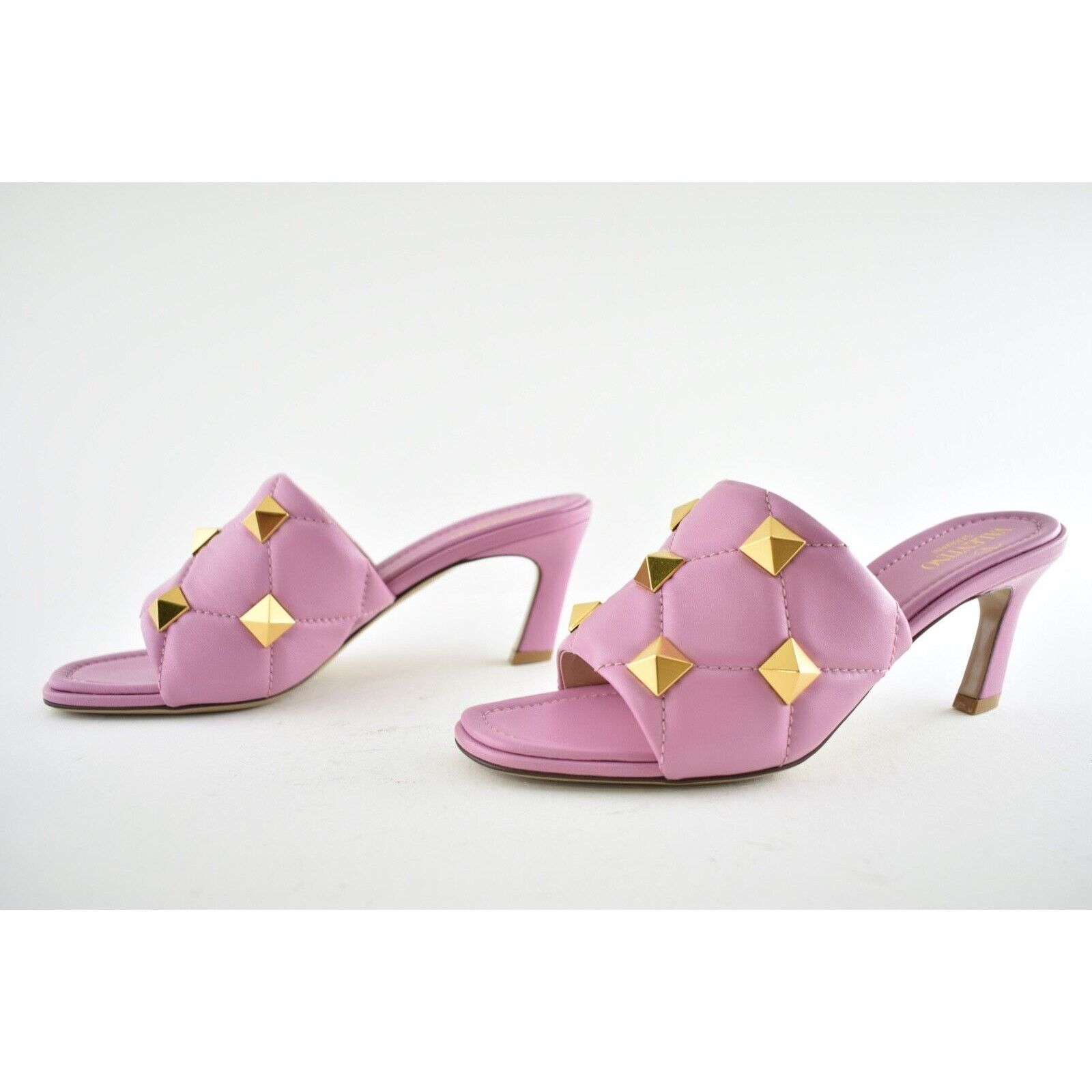 Valentino Rockstud Roman Stud Backless Mule Slide Heel Sandal 38 Size US 8 / IT 38 - 10 Thumbnail