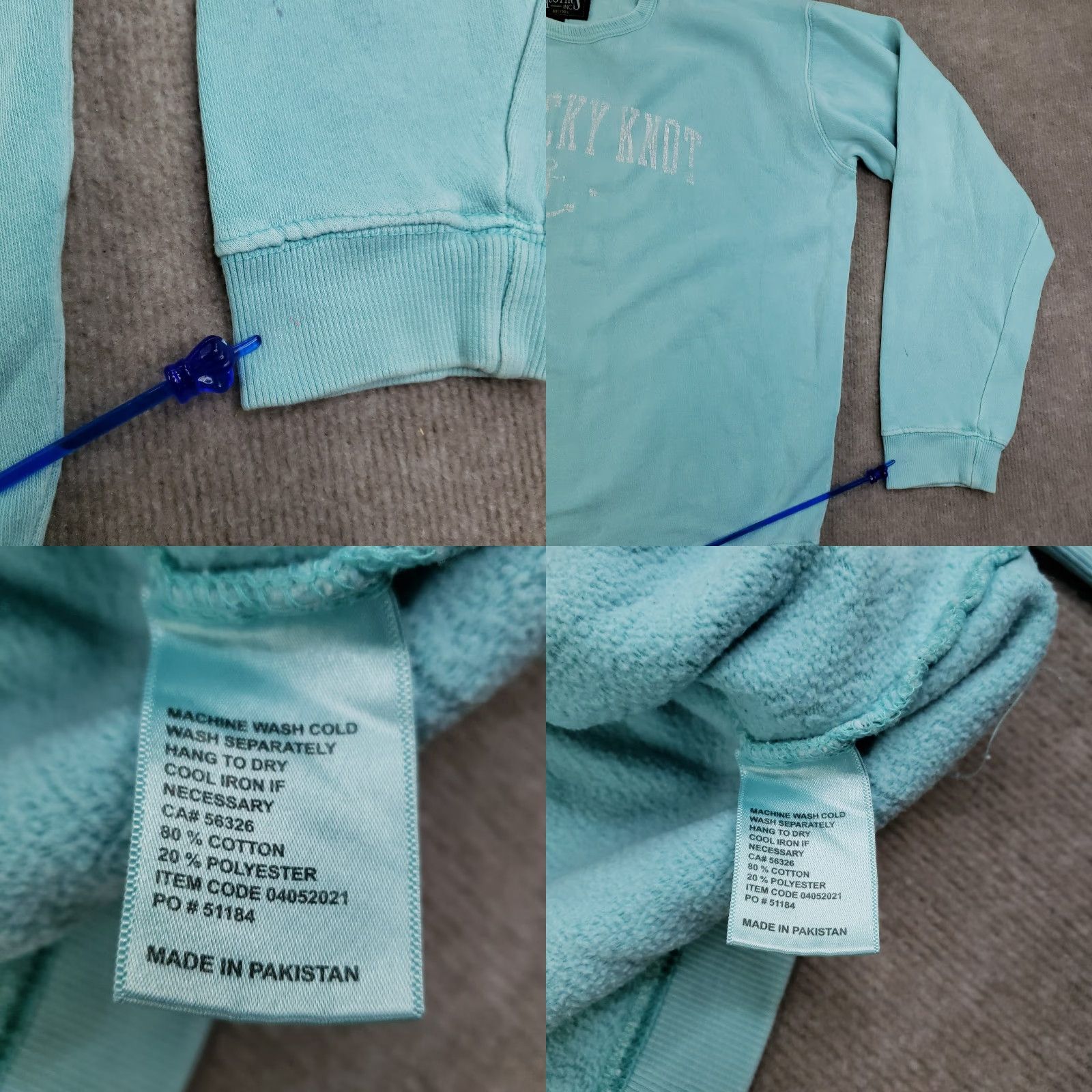 Vintage VINTAGE Austins The Lucky KNot Sweatshirt Womens Large Blue Crew Neck Long Sleeve Casual Size L / US 10 / IT 46 - 8 Thumbnail