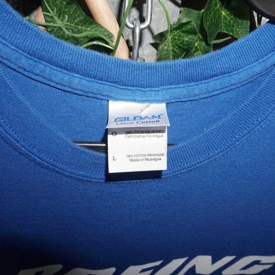 Gildan Large - Vintage Y2K Boeing volunteer essential blue T-shirt Size US L / EU 52-54 / 3 - 3 Thumbnail