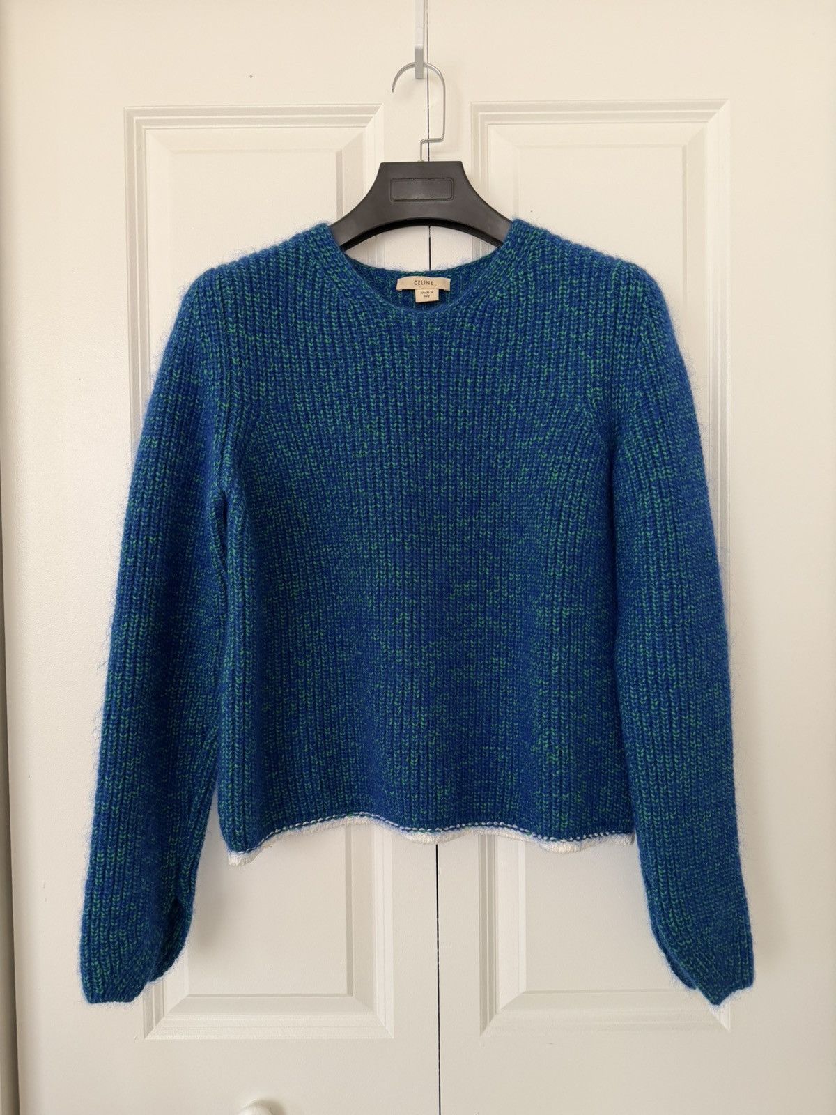 Celine Mohair knit with multicolored yarns Size M / US 6-8 / IT 42-44 - 1 Thumbnail