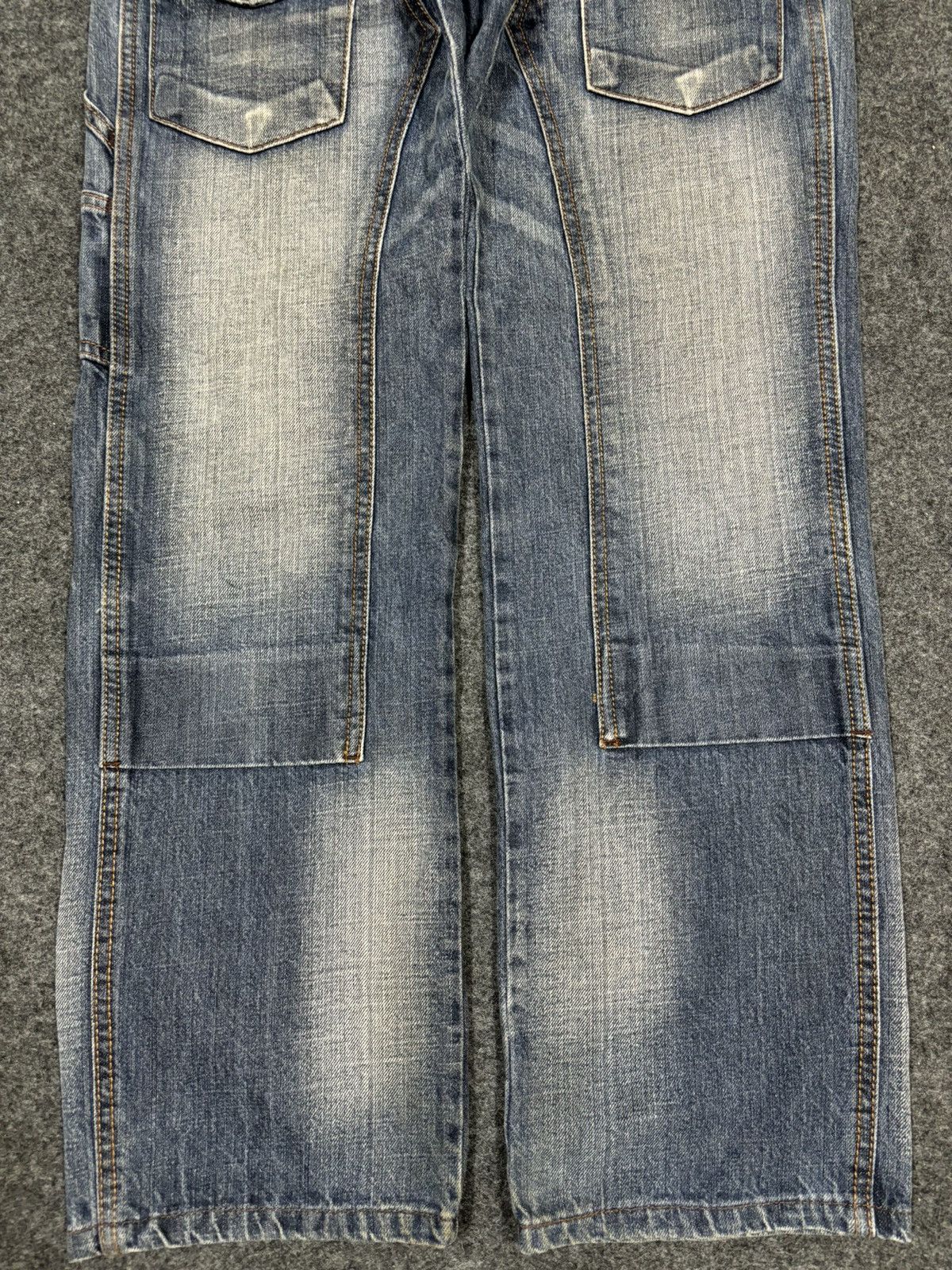 Japanese Brand 💥Sick 90s💥Rare Back Number 7 Pocket Double Knee Denim F932 Size US 30 / EU 46 - 17 Thumbnail