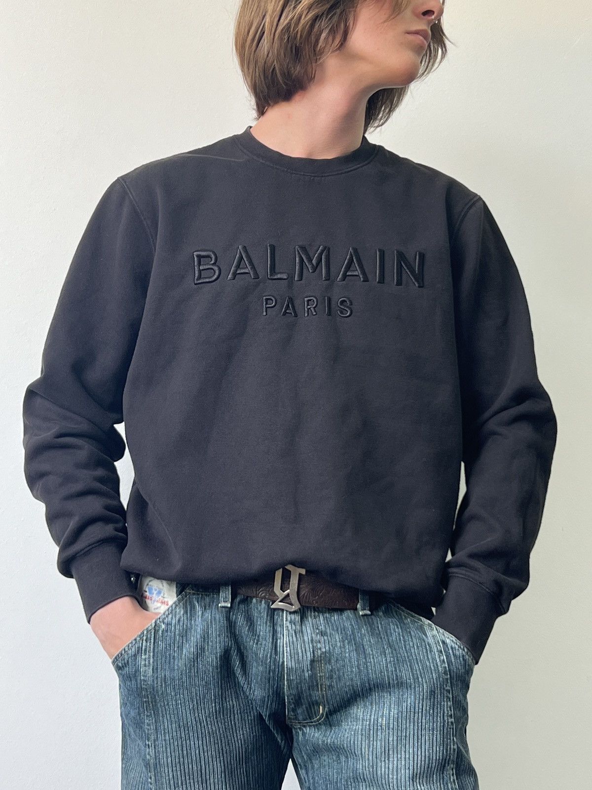 Balmain Balmain Paris logo sweatshirt Size US M / EU 48-50 / 2 - 2 Thumbnail