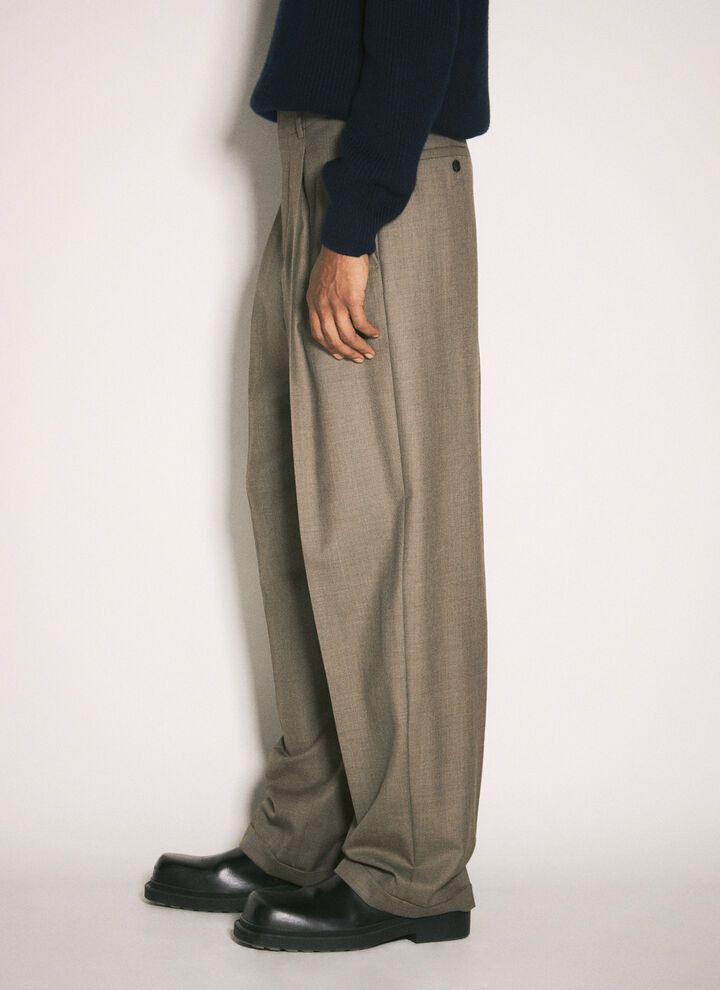 Saint Laurent Paris oc11z1225 796137 Pantalon Droit Taille in Grey Size US 34 / EU 50 - 6 Thumbnail