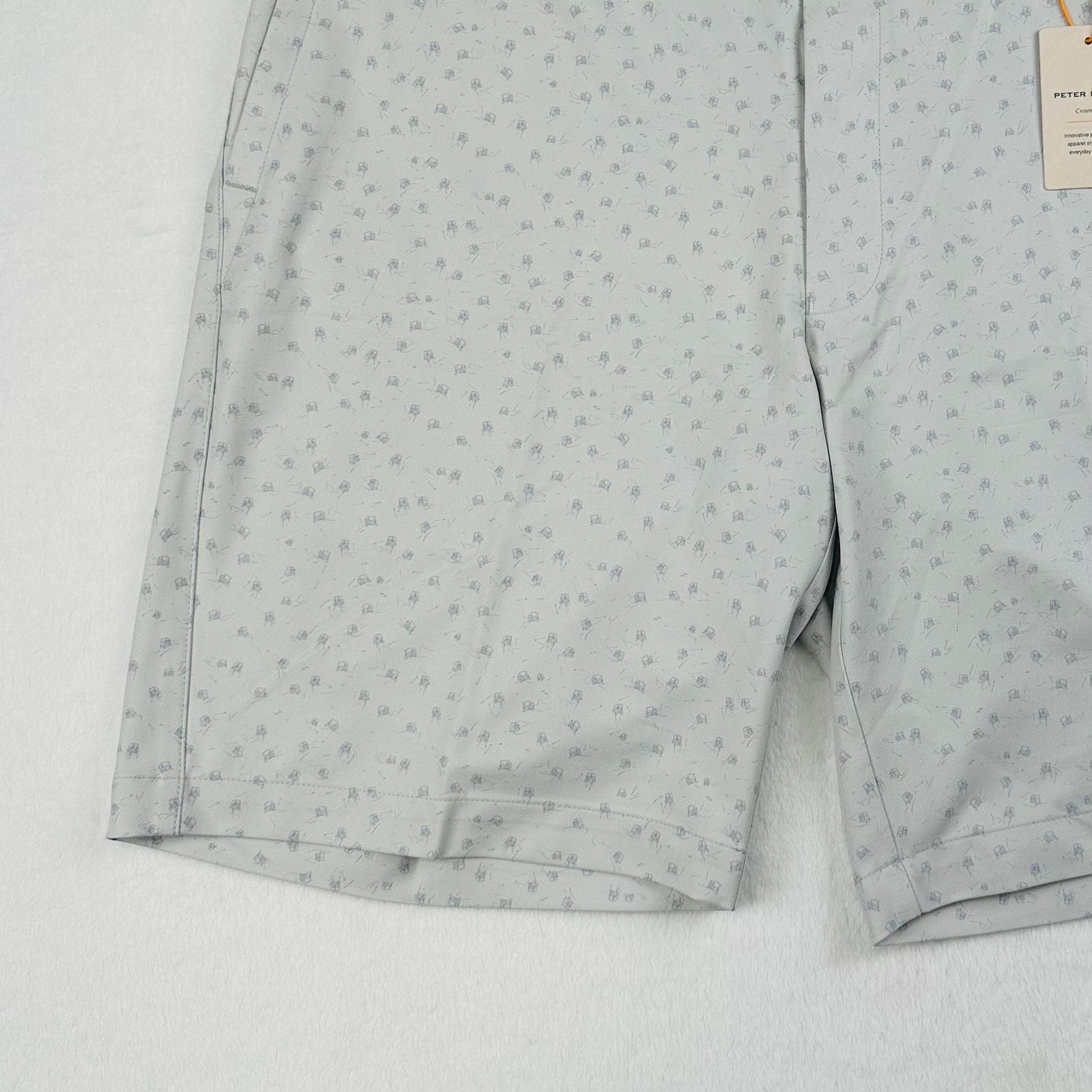 Peter Millar Peter Millar CS Men’s 36 Grey Quick Dry Hybrid Golf Shorts Size US 36 / EU 52 - 3 Thumbnail