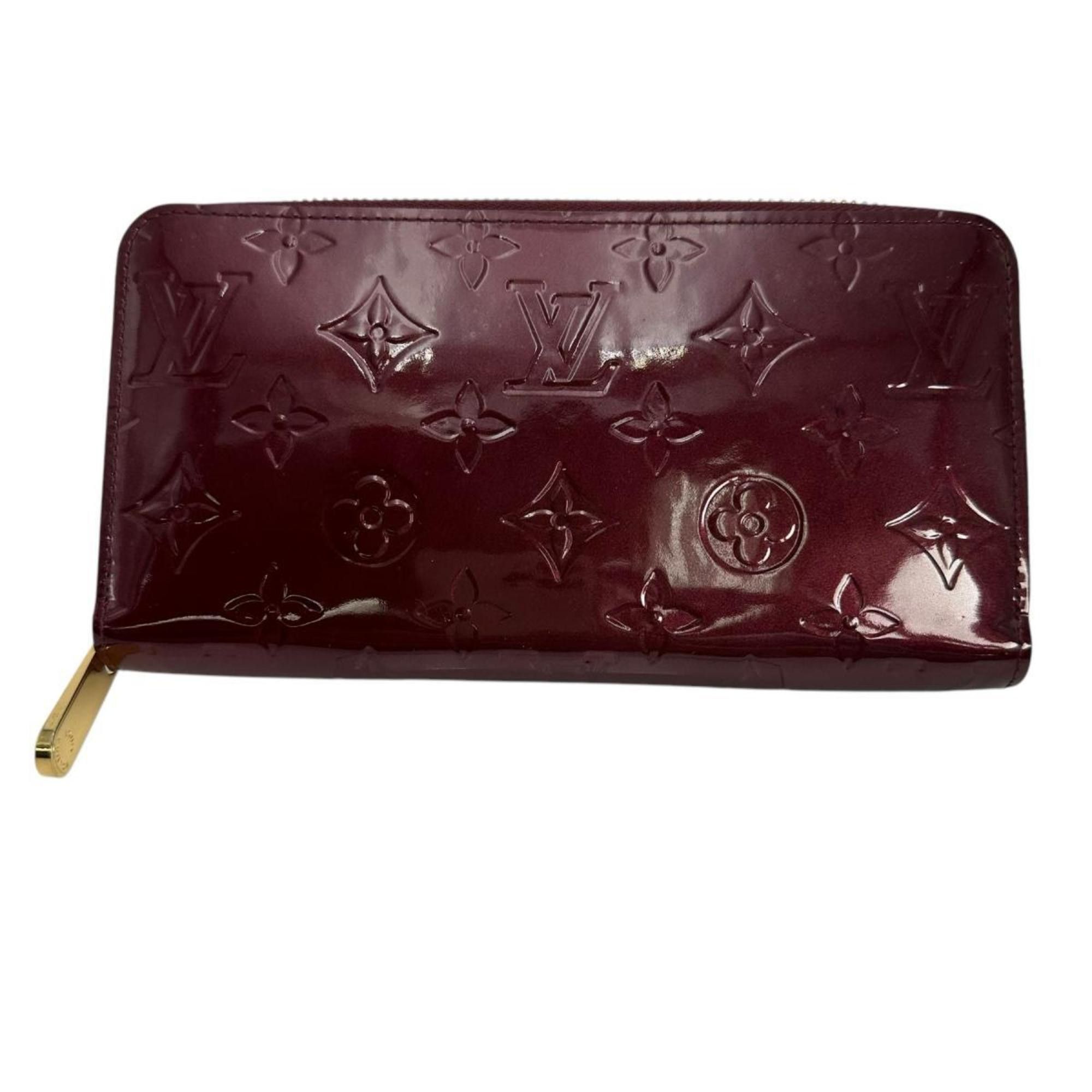 Louis Vuitton Louis Vuitton Long Wallet Round Zipper Monogram Zippy Vernis M61379 Magenta Size ONE SIZE - 1 Thumbnail