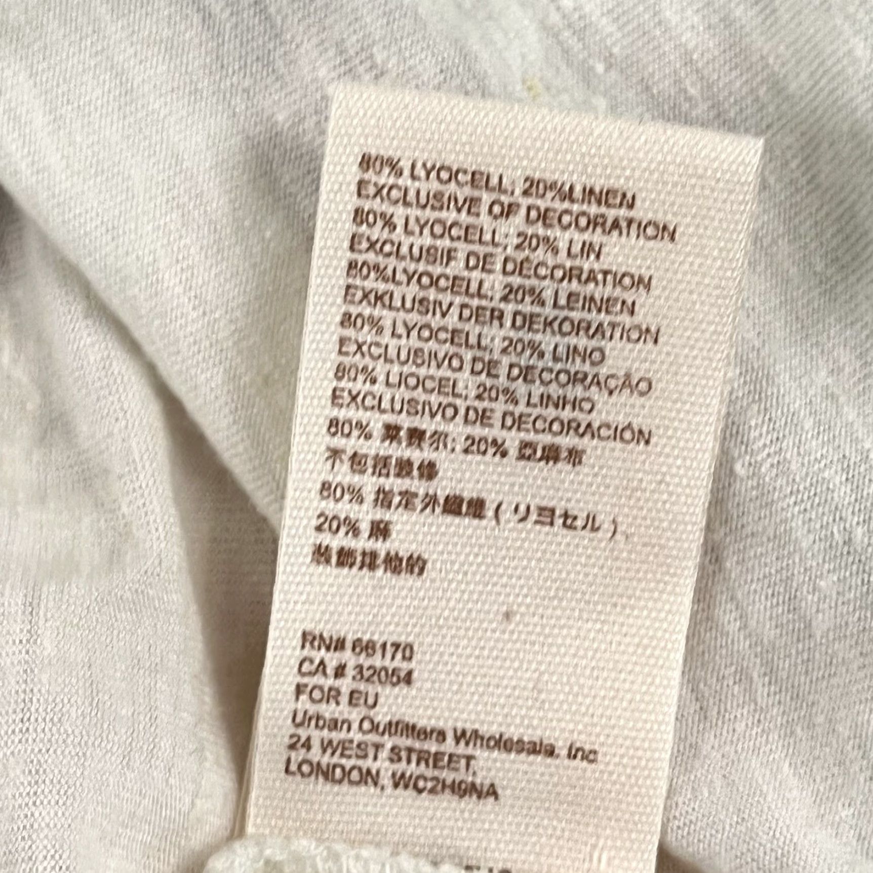 Free People Free People Linen Blouse Top Women’s Medium Oversized Embroidered White Balloon Sleeve Casual Size M / US 6-8 / IT 42-44 - 7 Thumbnail