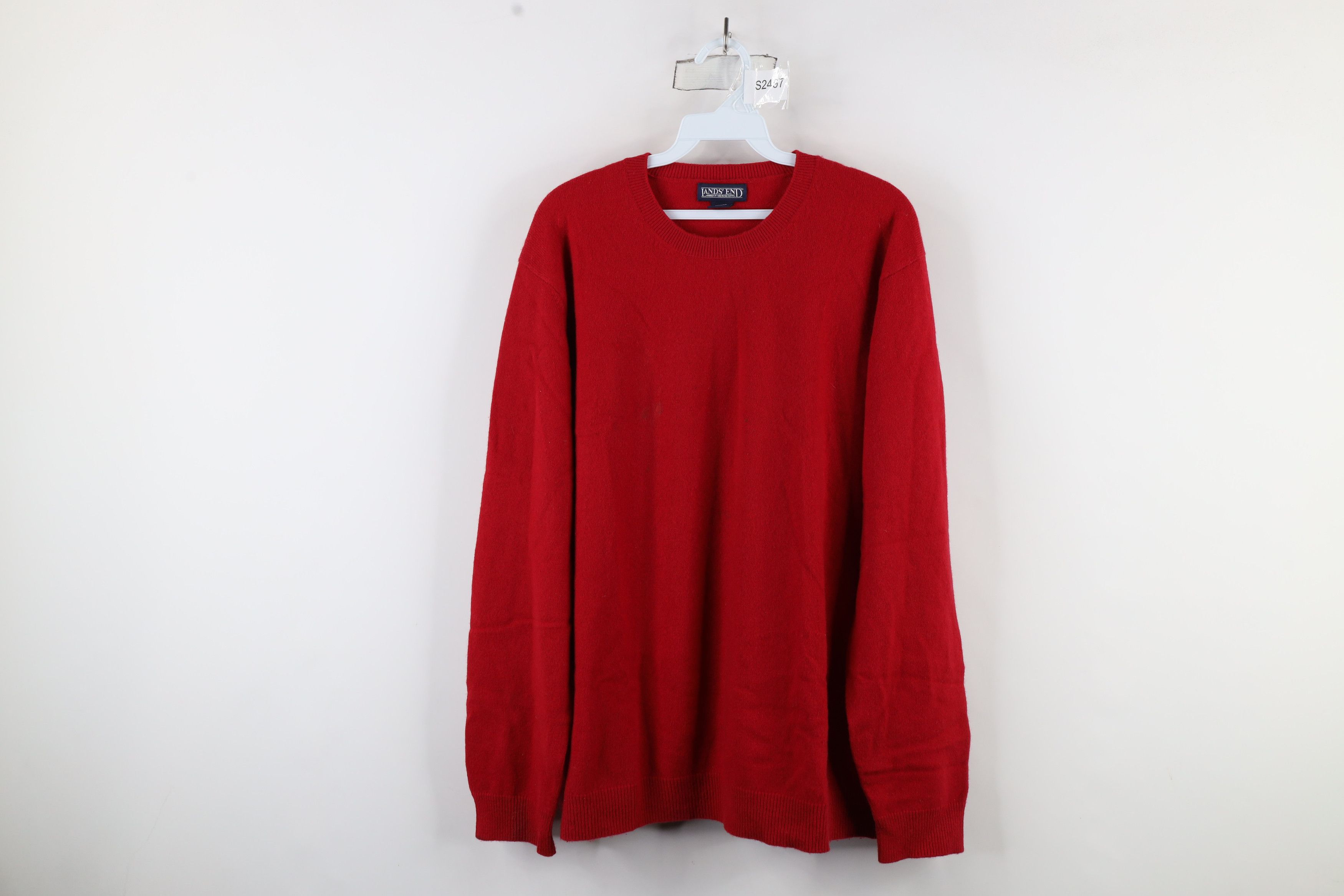 Vintage 90s Lands End Soft Cashmere Knit Crewneck Sweater