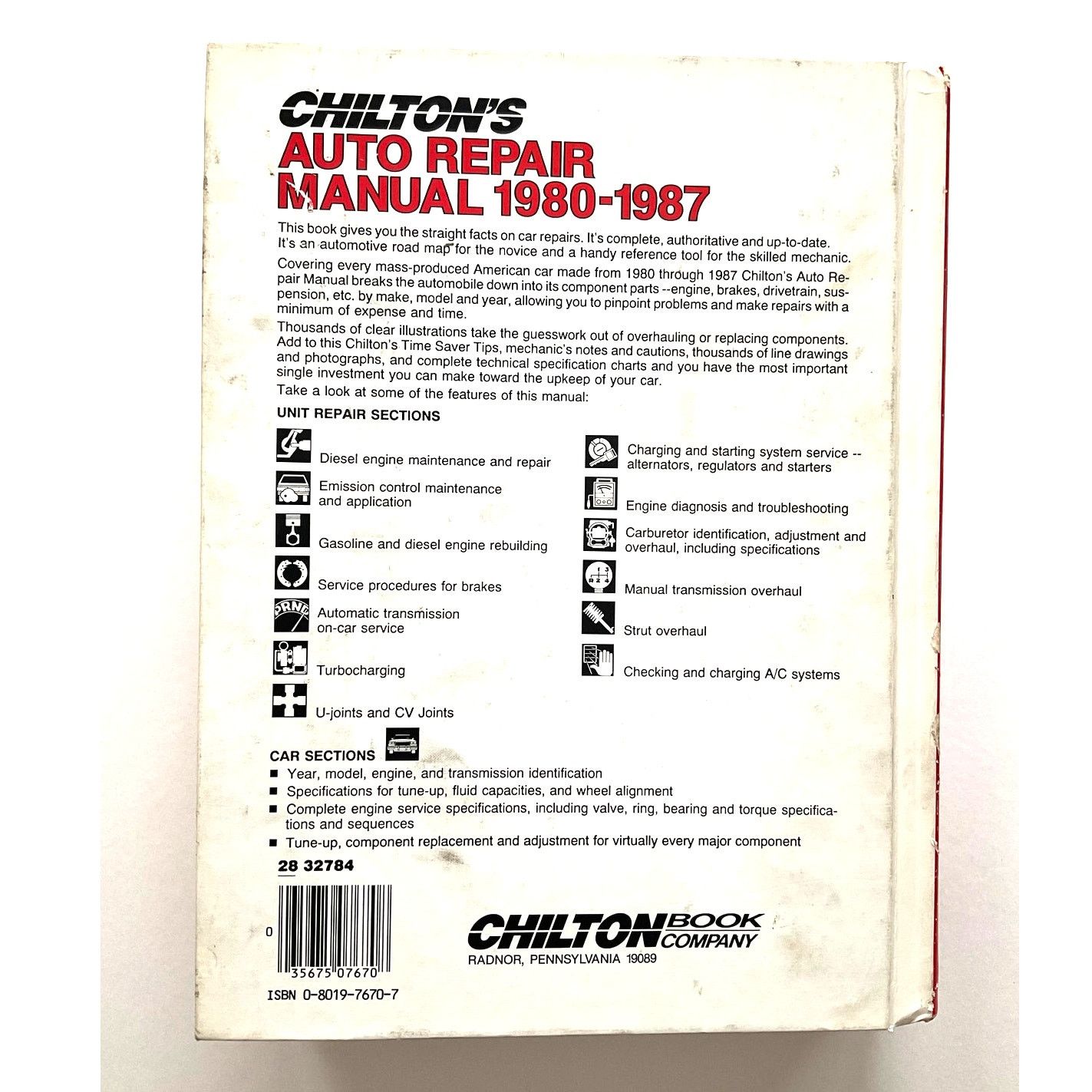 Other Chilton’s Auto Repair Manual 1980-1987 Vintage Book Size ONE SIZE - 2 Thumbnail