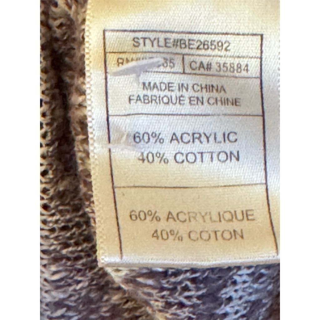 BB Dakota BB Dakota Women's Gray Striped Pullover Sweater Size L Long Size L / US 10 / IT 46 - 3 Thumbnail